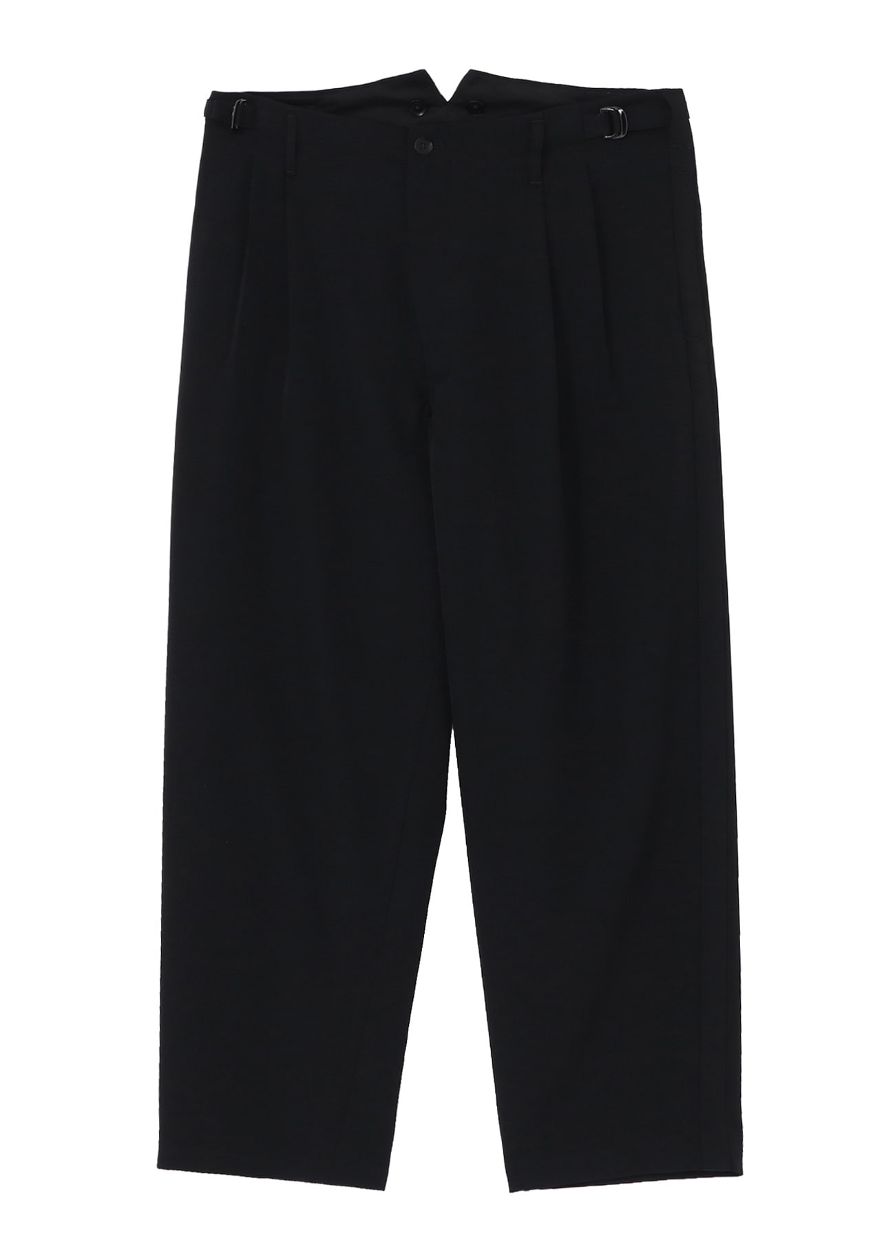 WOOL GABARDINE 2-TUCK PANTS