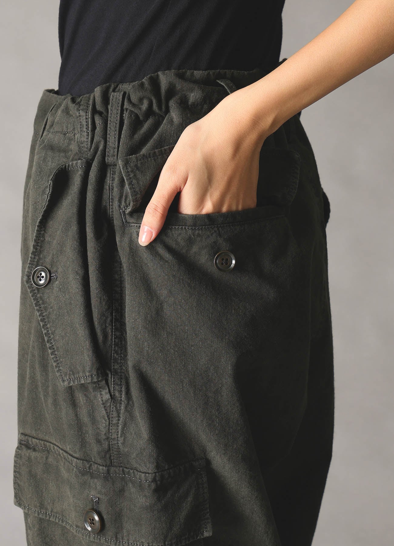 COTTON RIP PRODUCT PIGMENT DYED TAPERED CARGO PANTS