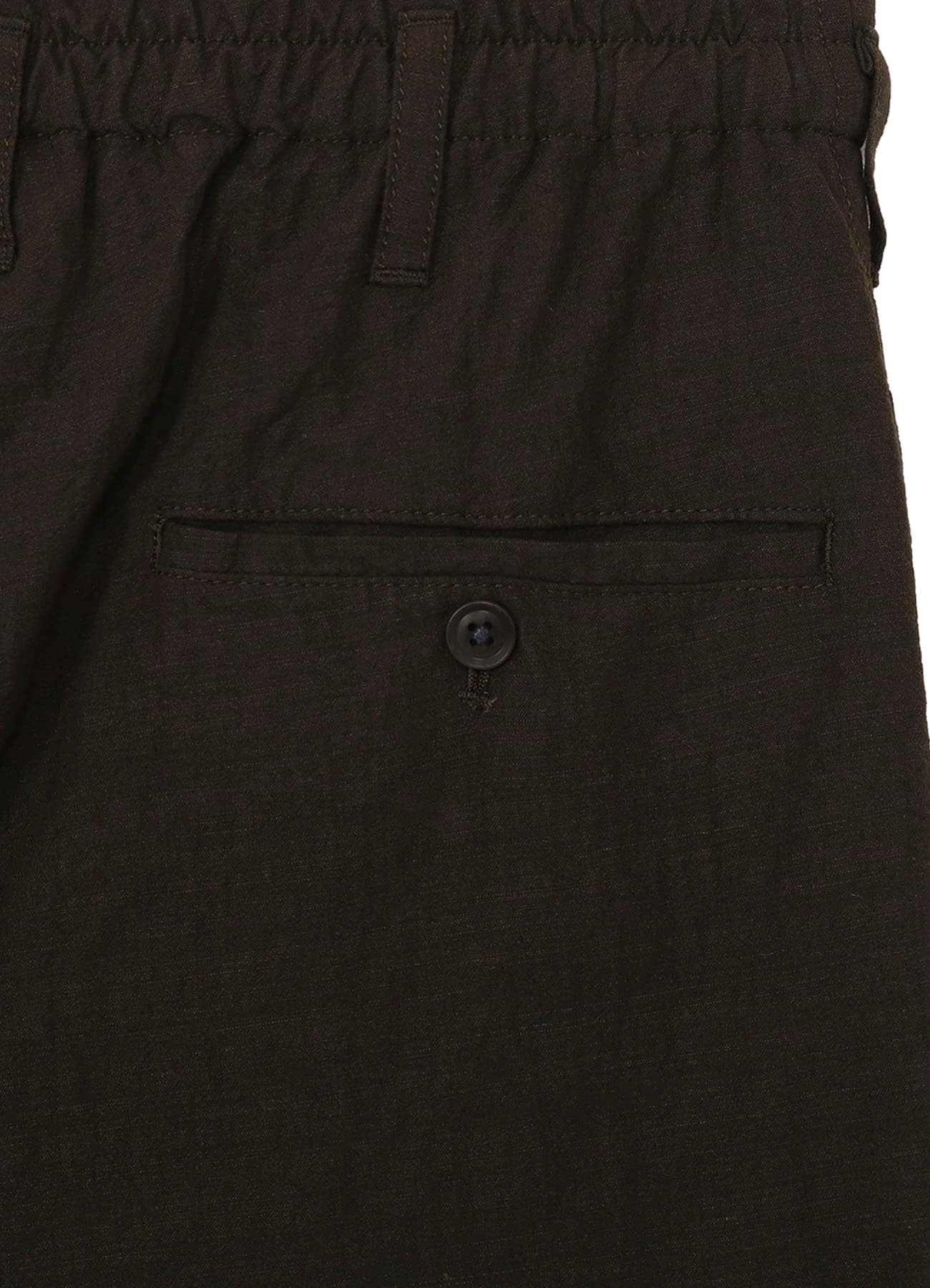 COTTON WOOL FLAX BROAD INSEAM BUTTON SAROUEL PANTS
