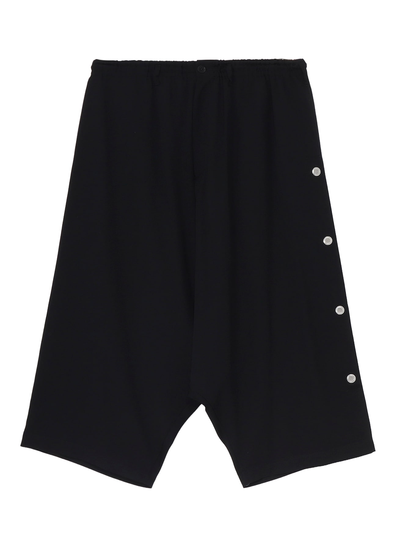 WOOL GABARDINE SAROUEL PANTS WITH EYELETS