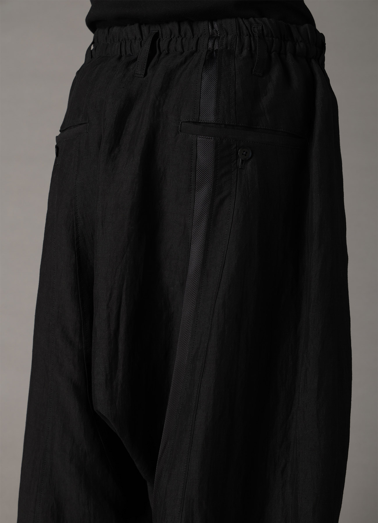 CUPRO/LINEN GABARDINE PANEL PANTS