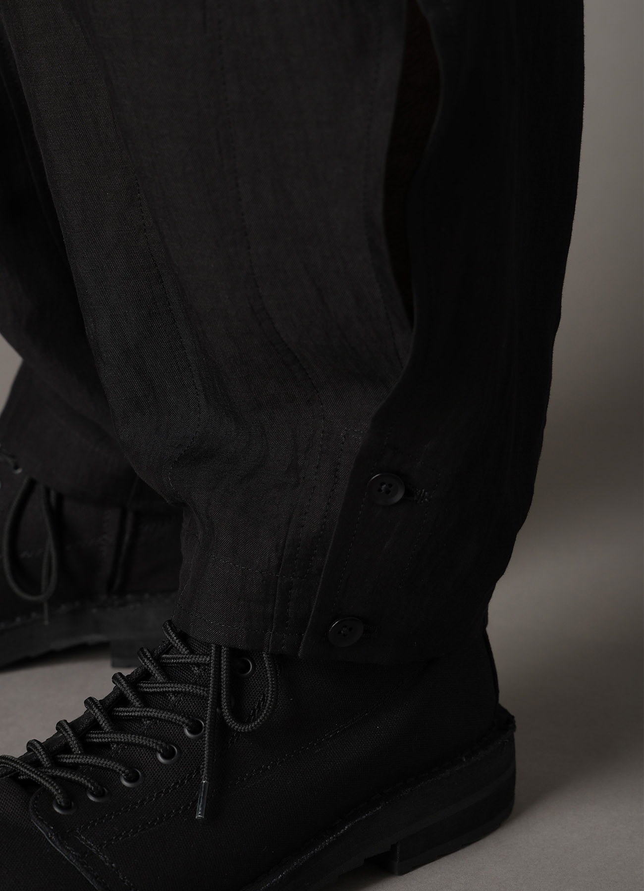 CUPRO/LINEN GABARDINE PANEL PANTS