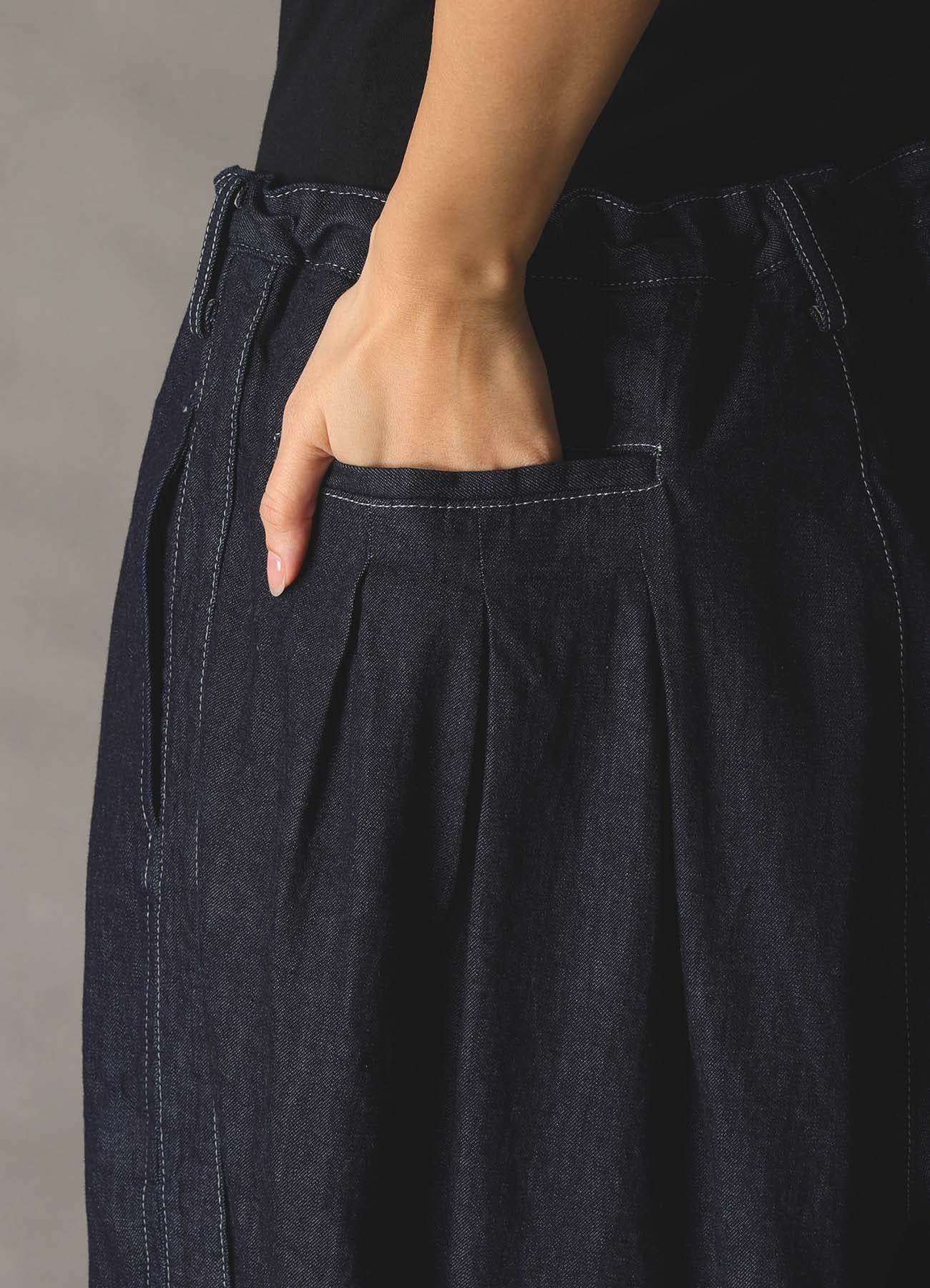 【1/16 10:00 Release】8oz SLUB DENIM TUCK PANTS