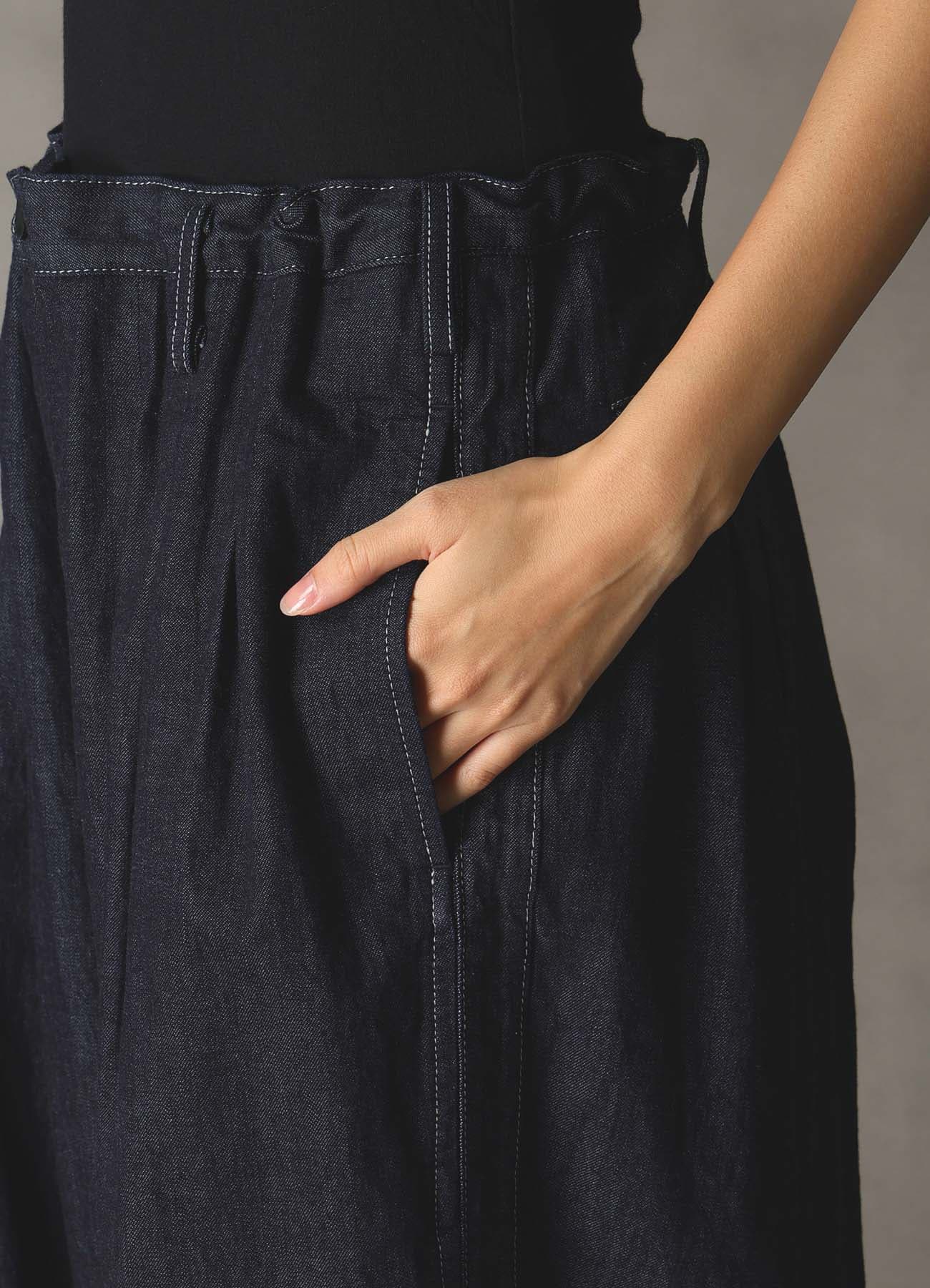 【1/16 10:00 Release】8oz SLUB DENIM TUCK PANTS