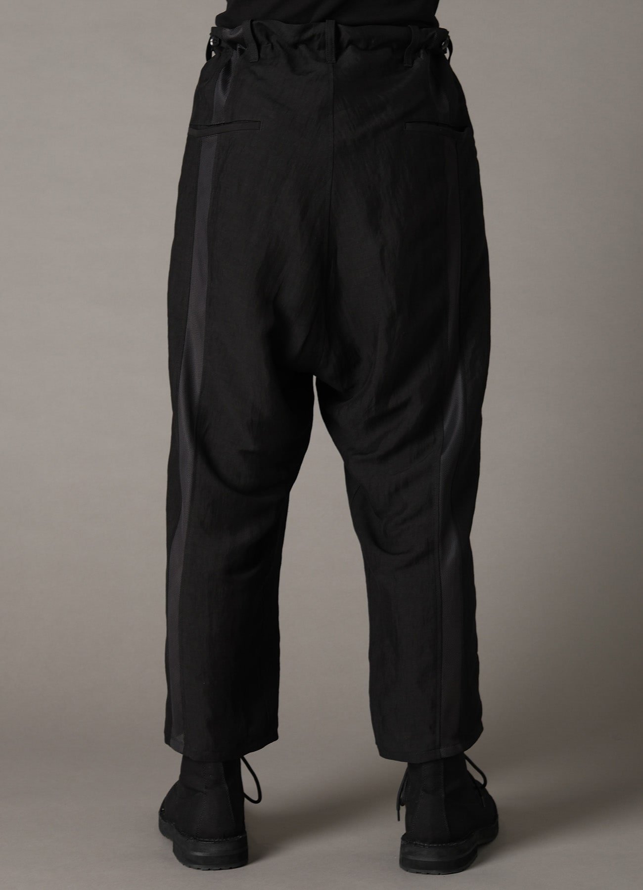 CUPRO/LINEN GABARDINE 4-TAPE LINE PANTS