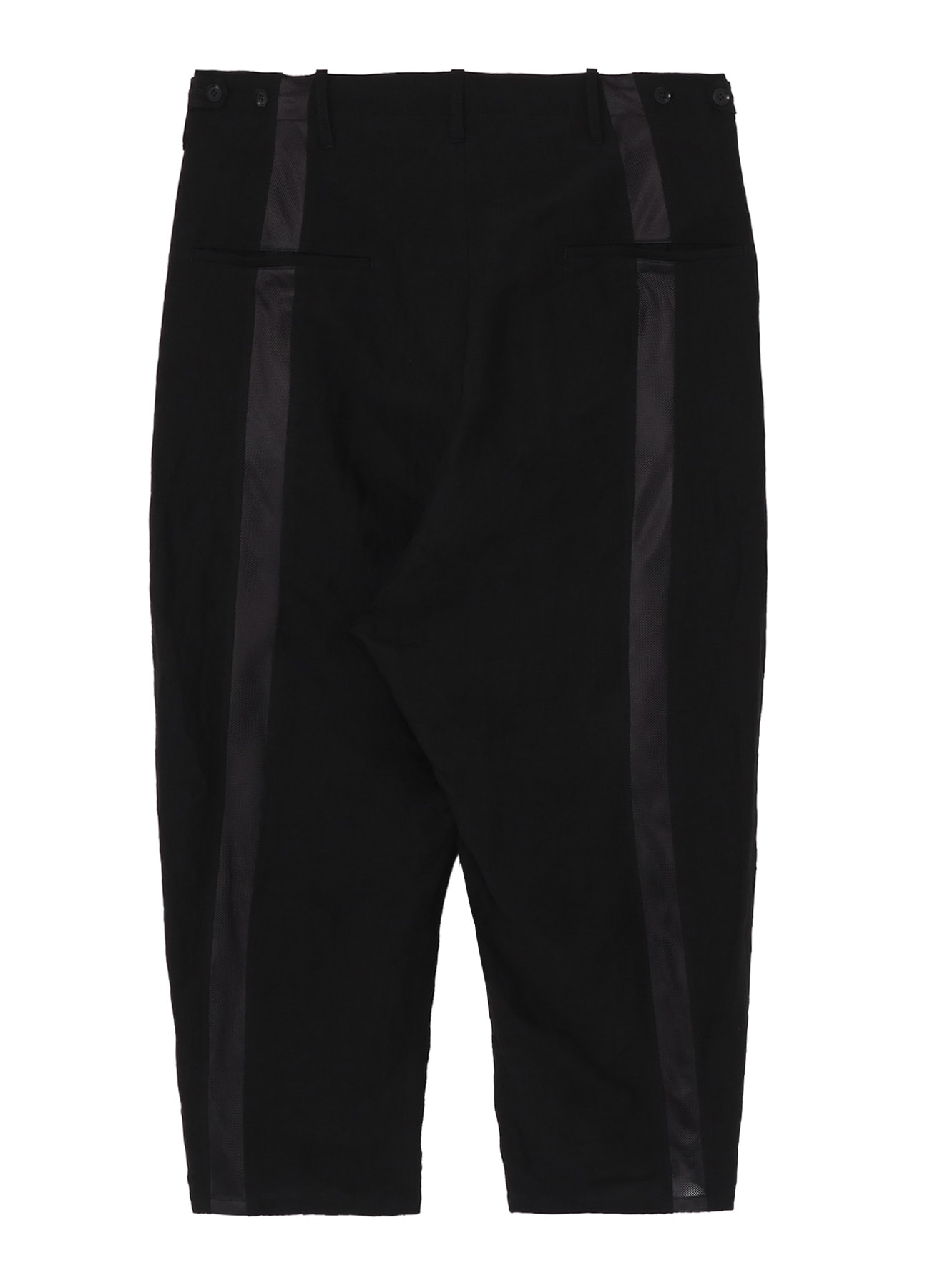 CUPRO/LINEN GABARDINE 4-TAPE LINE PANTS