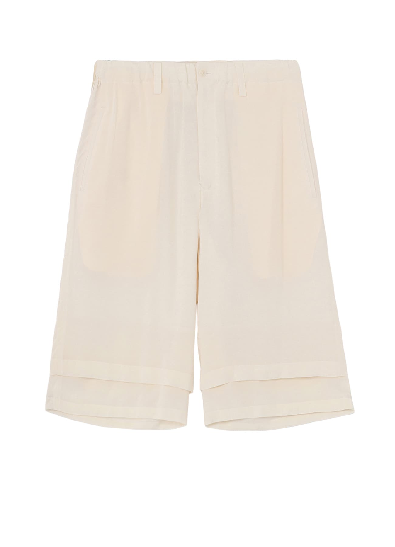 SPUN LAWN DOUBLE LAYER HALF PANTS