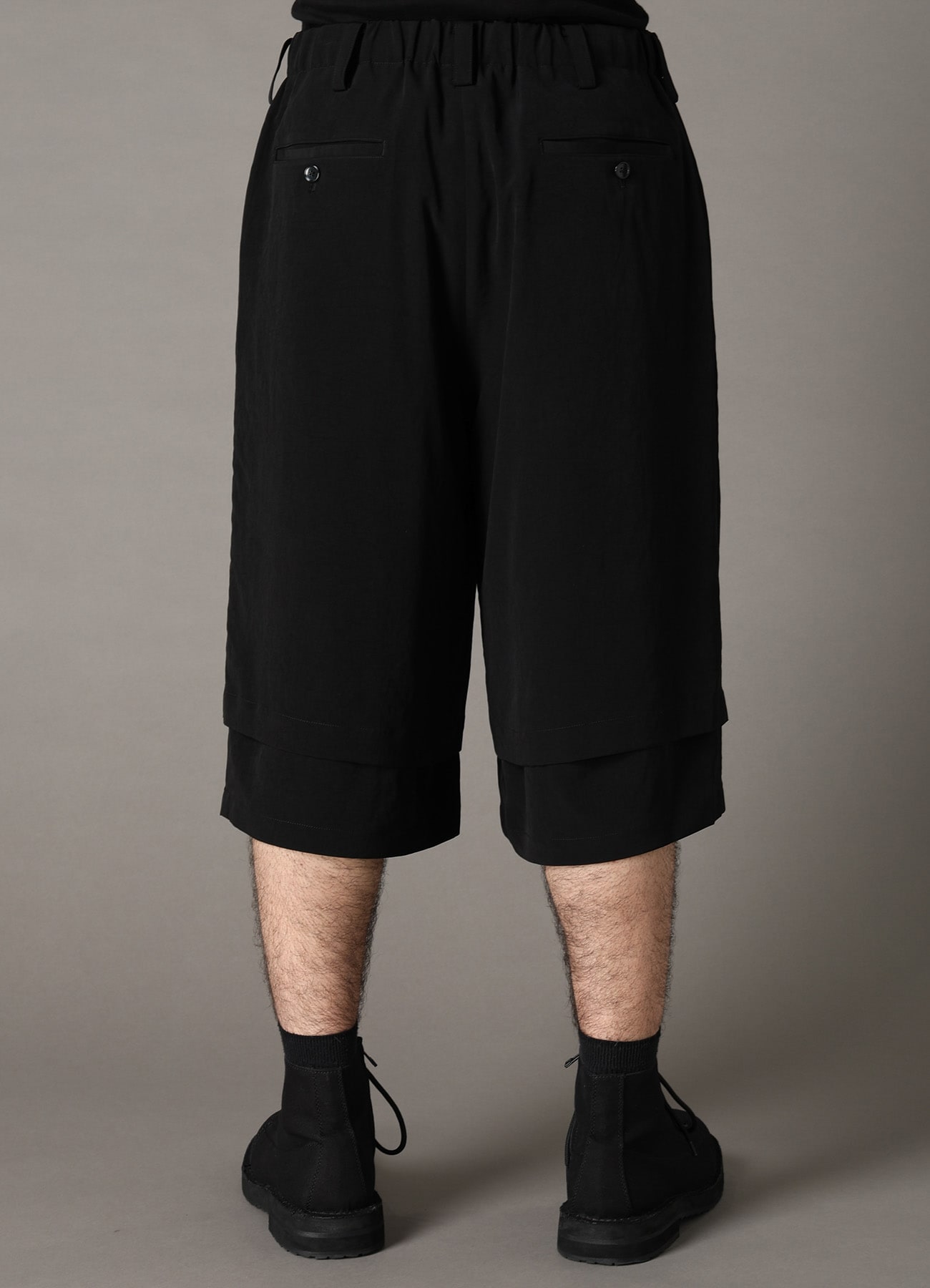 CREPE de CHINE DOUBLE LAYER HALF PANTS