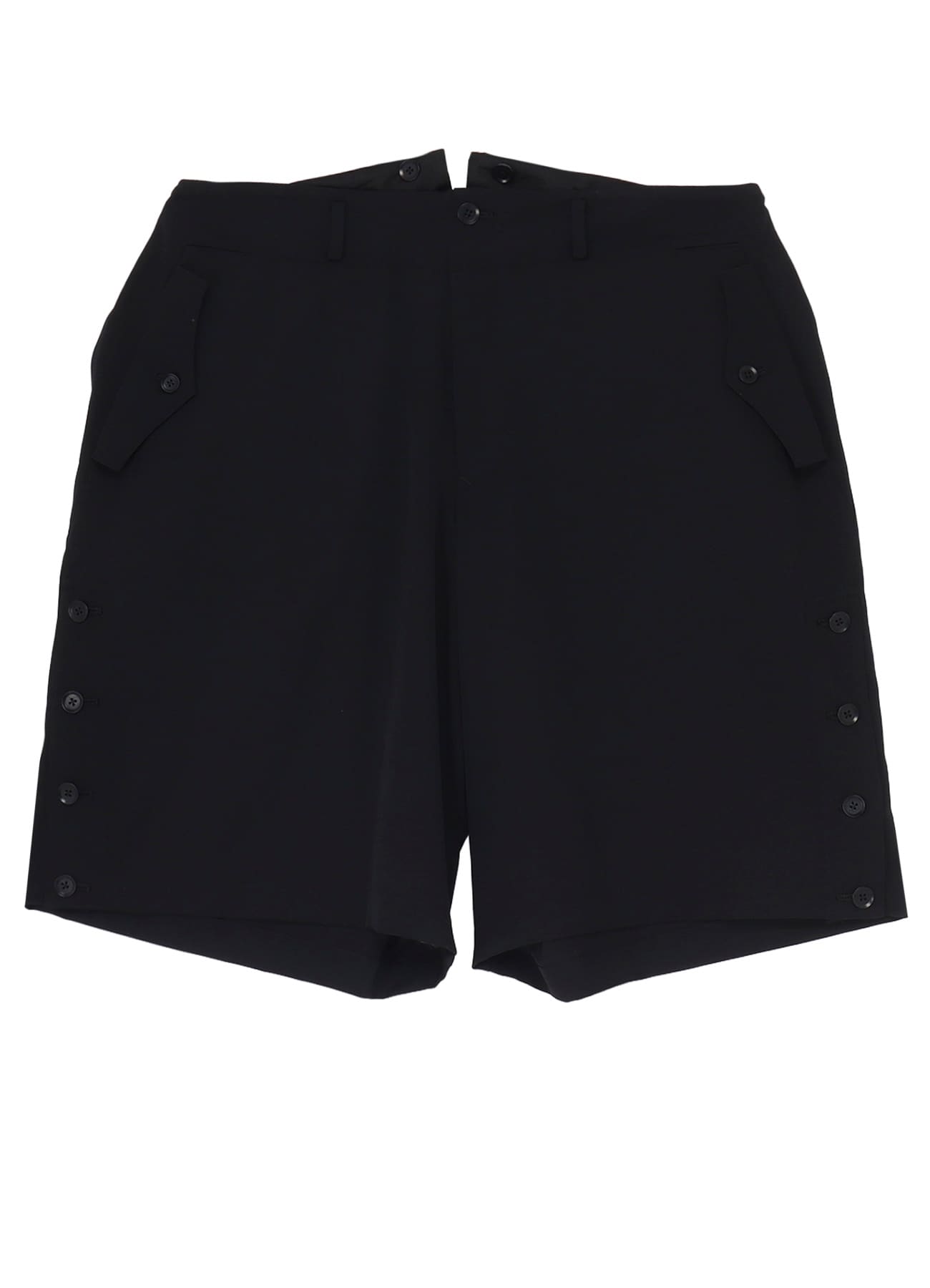 WOOL GABARDINE SHORT PANTS WITH EYELETS