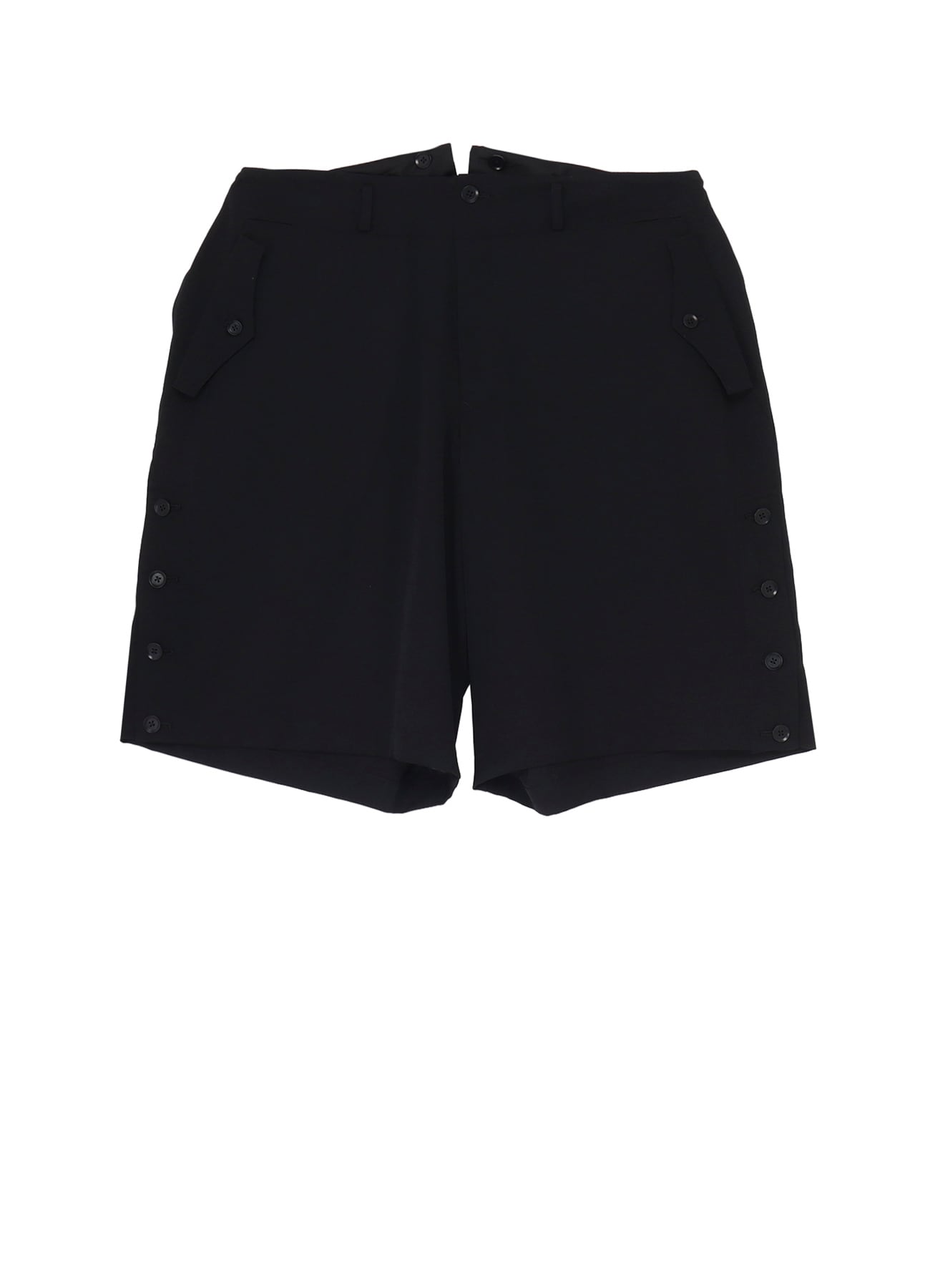 WOOL GABARDINE SHORT PANTS WITH EYELETS