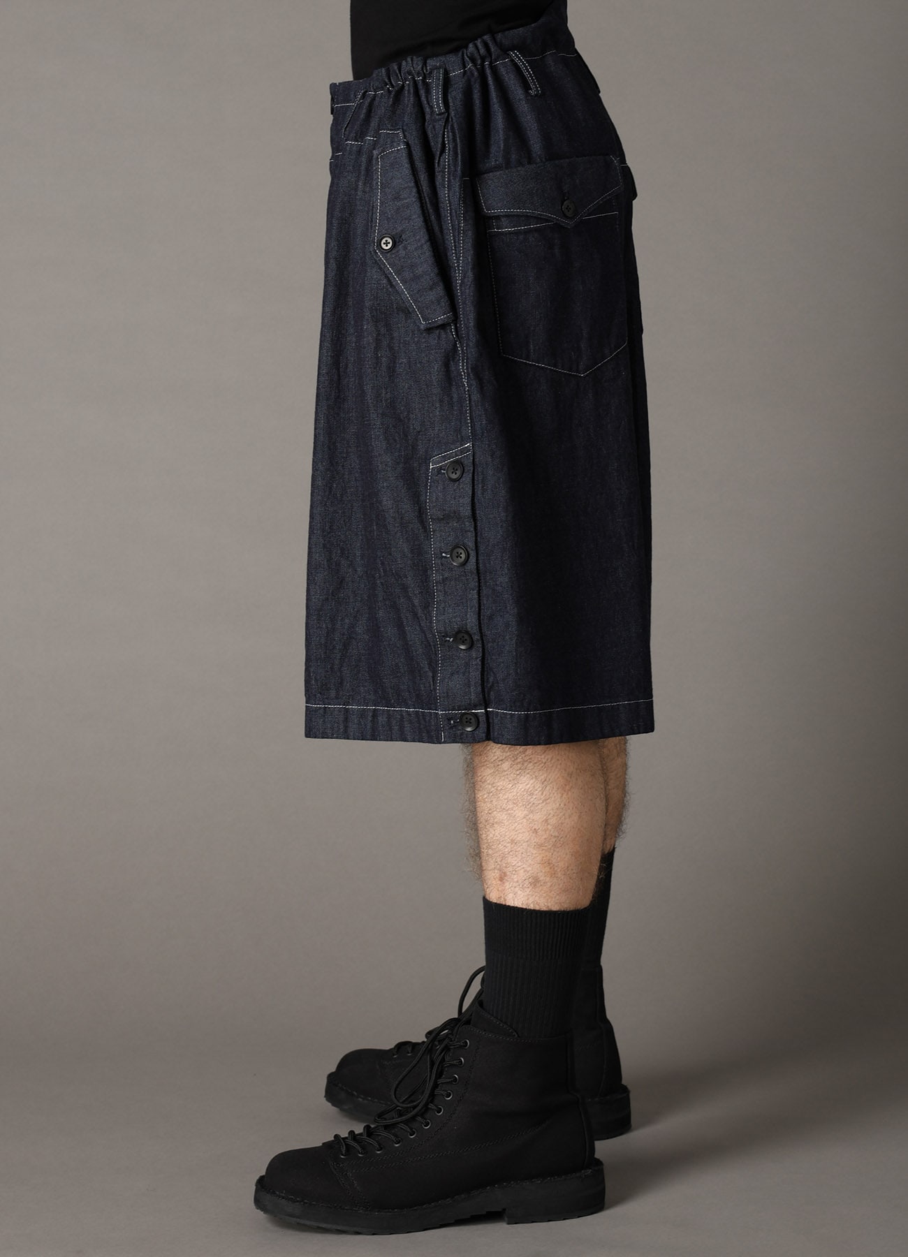 【1/16 10:00 Release】8oz SLUB DENIM SIDE BUTTON SHORT PANTS