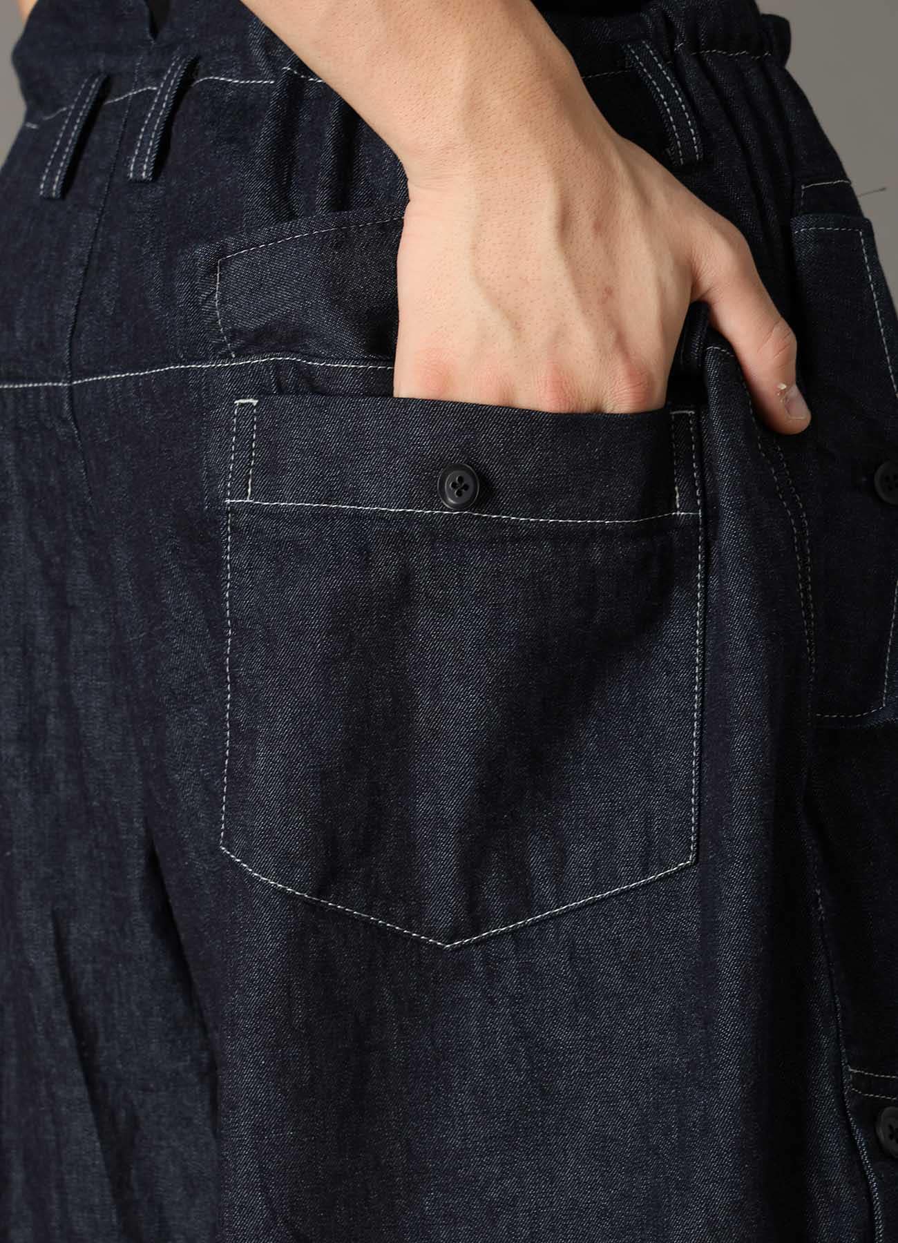 【1/16 10:00 Release】8oz SLUB DENIM SIDE BUTTON SHORT PANTS