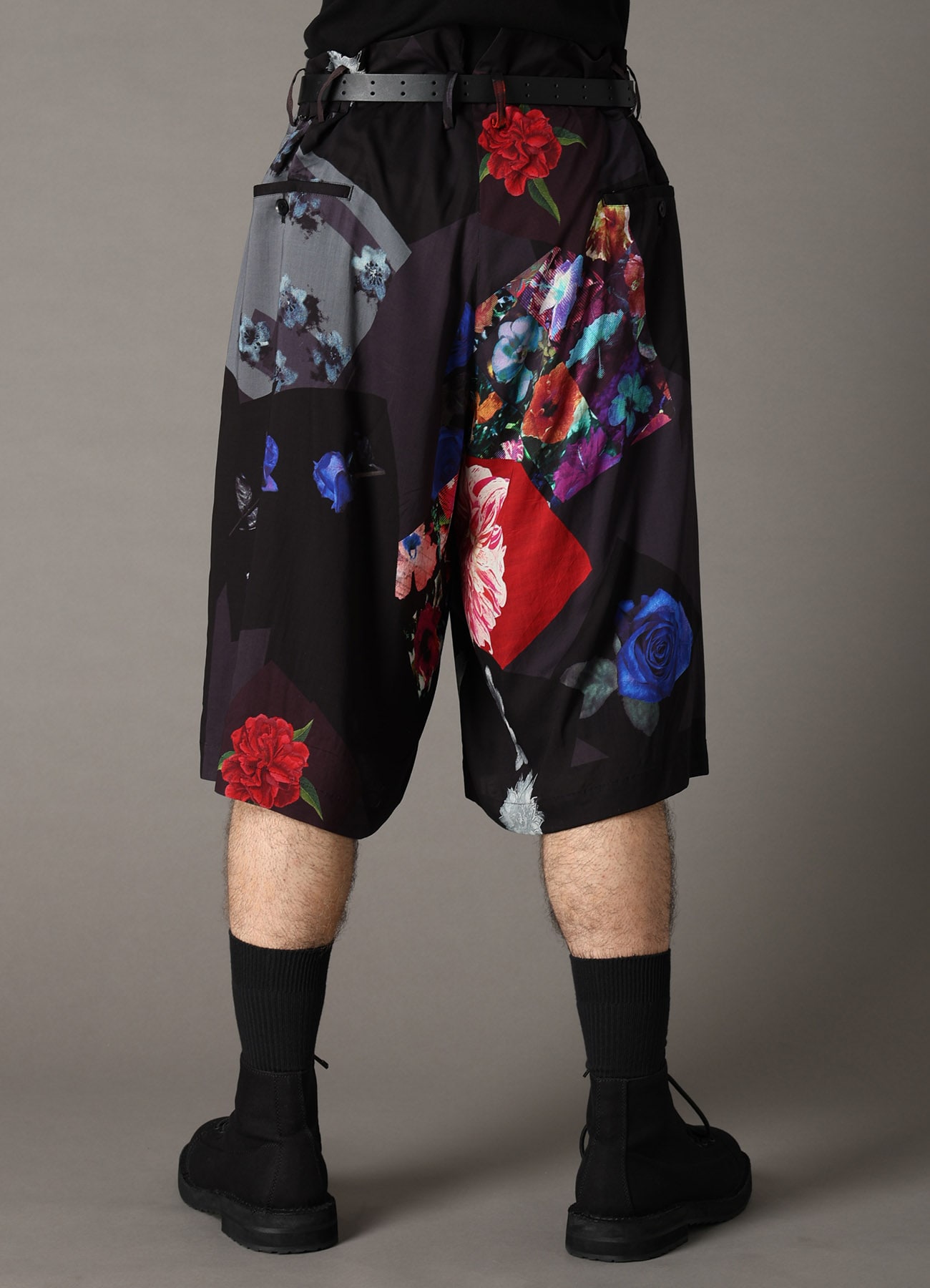 FLORAL PATCHWORK PRINT SHORTS