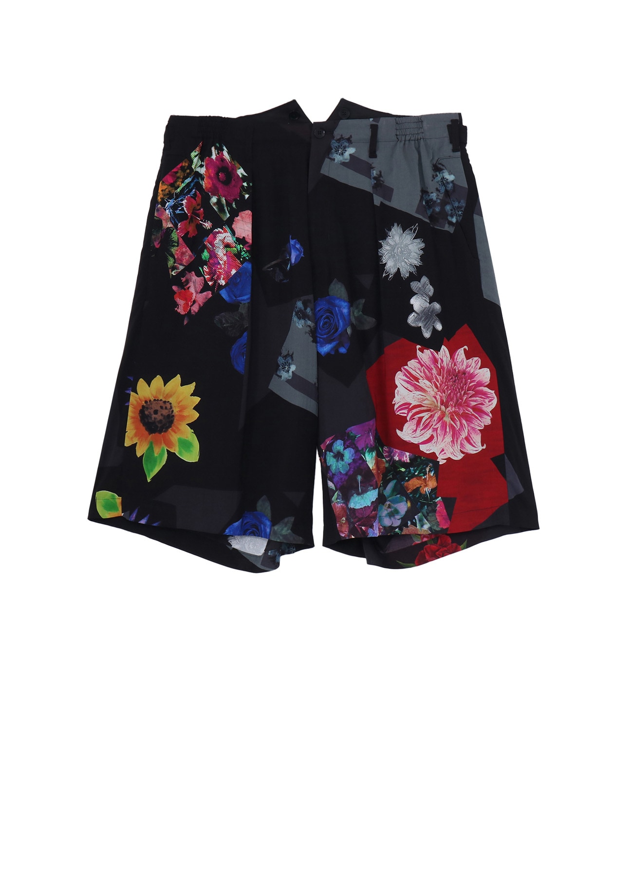 FLORAL PATCHWORK PRINT SHORTS