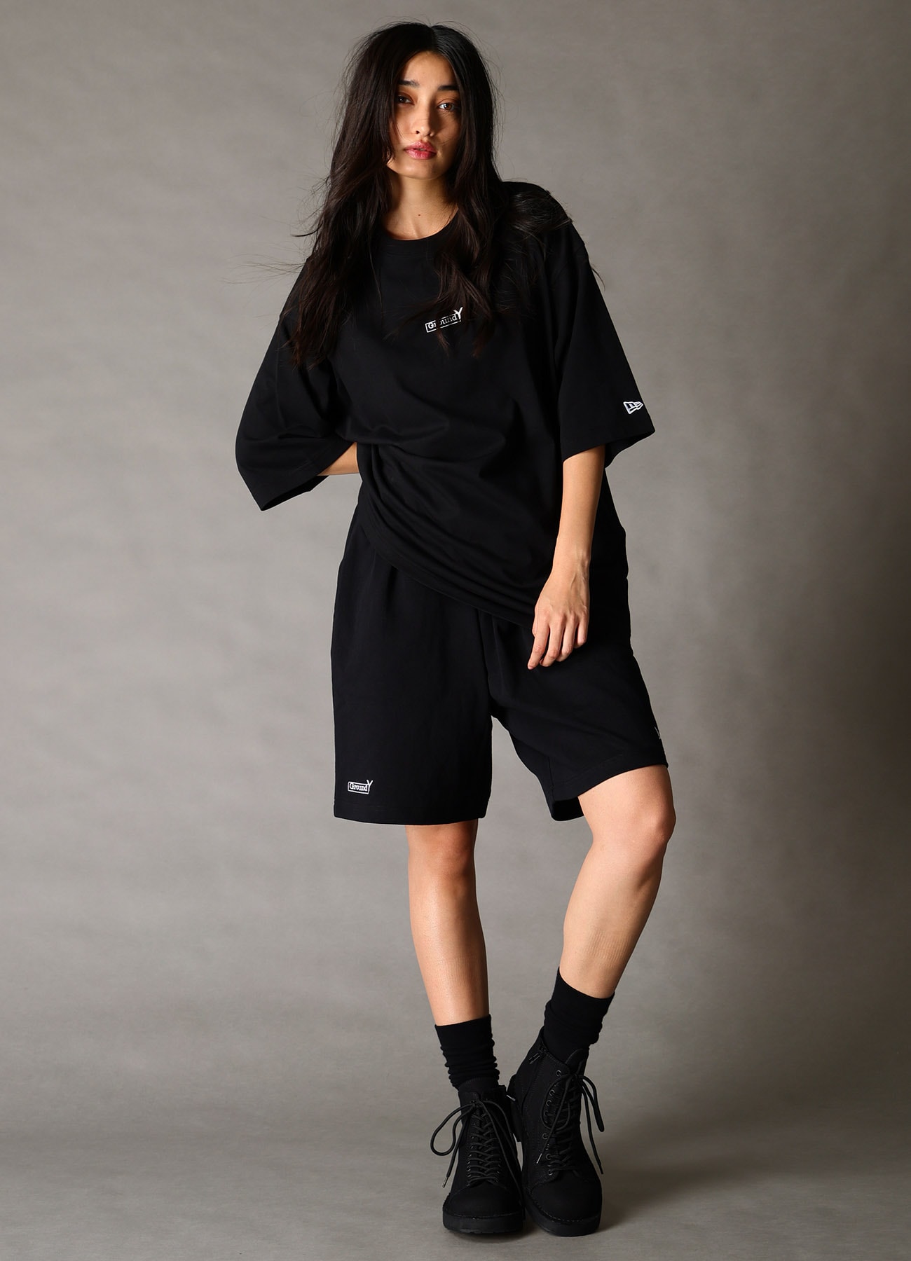 Ground Y×NEW ERA Ground Y BOX LOGO SHORT PANTS