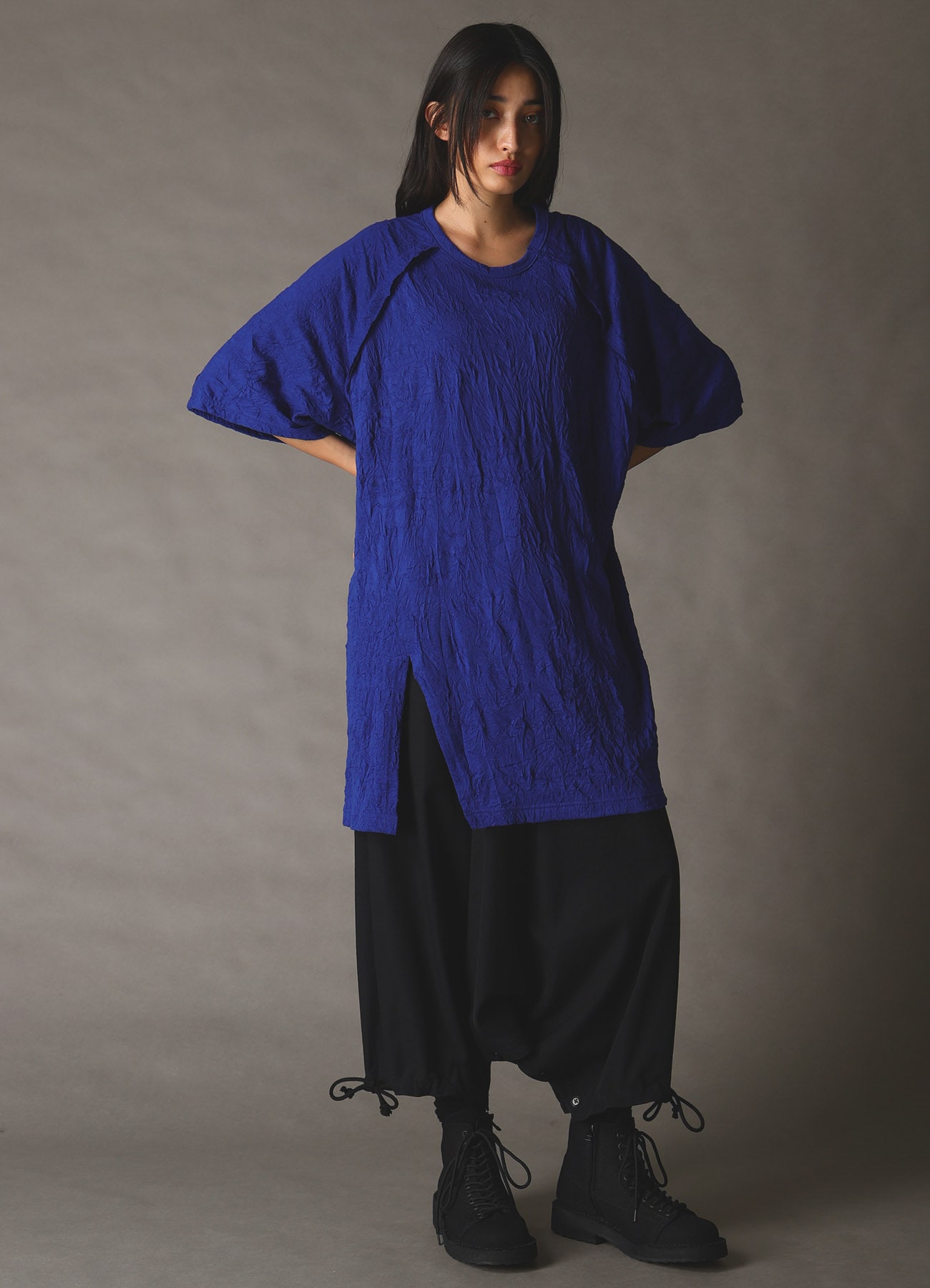 CATCH WASHER WRINKLE JERSEY SHORT SLEEVED T-SHIRT