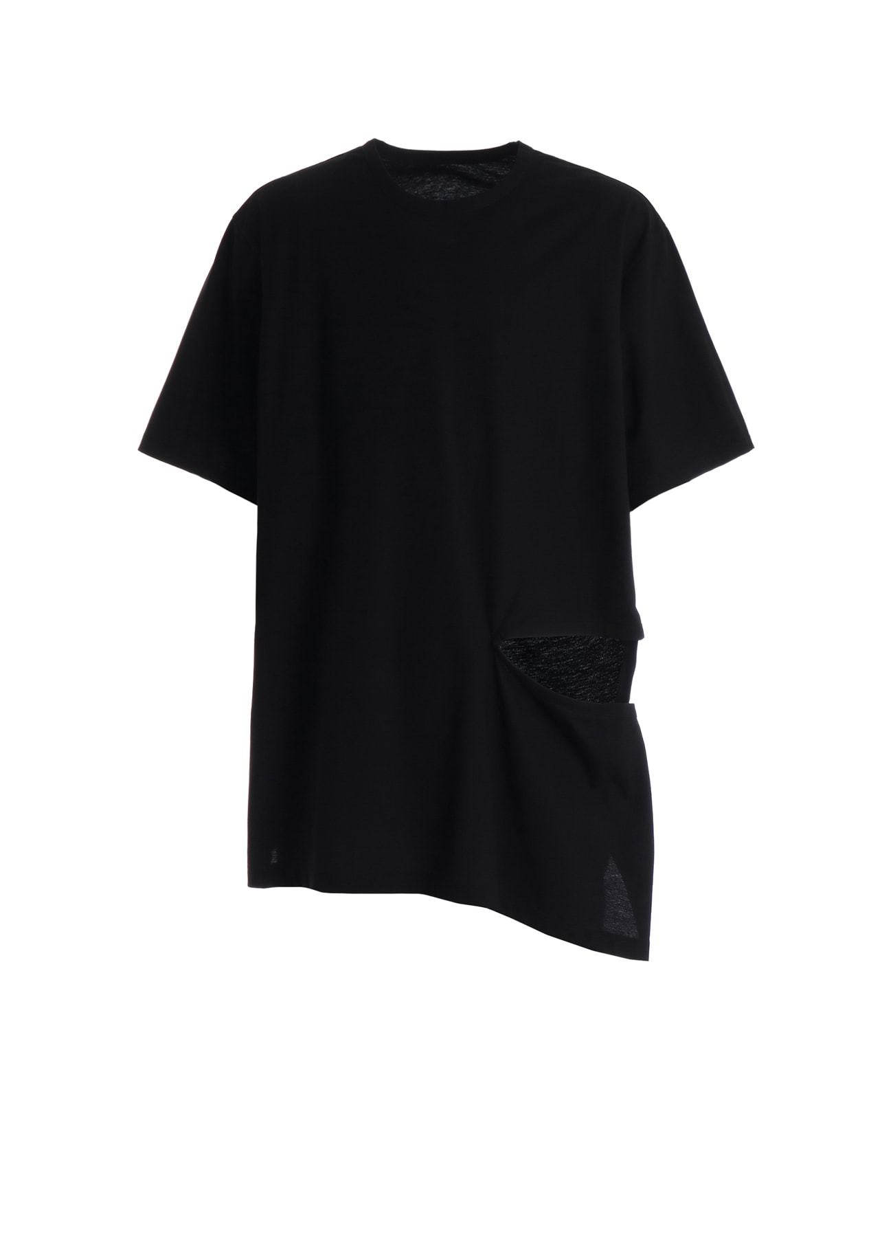 30 HARD TWIST STRETCH JERSEY LEFT CUT-OUT T-SHIRT