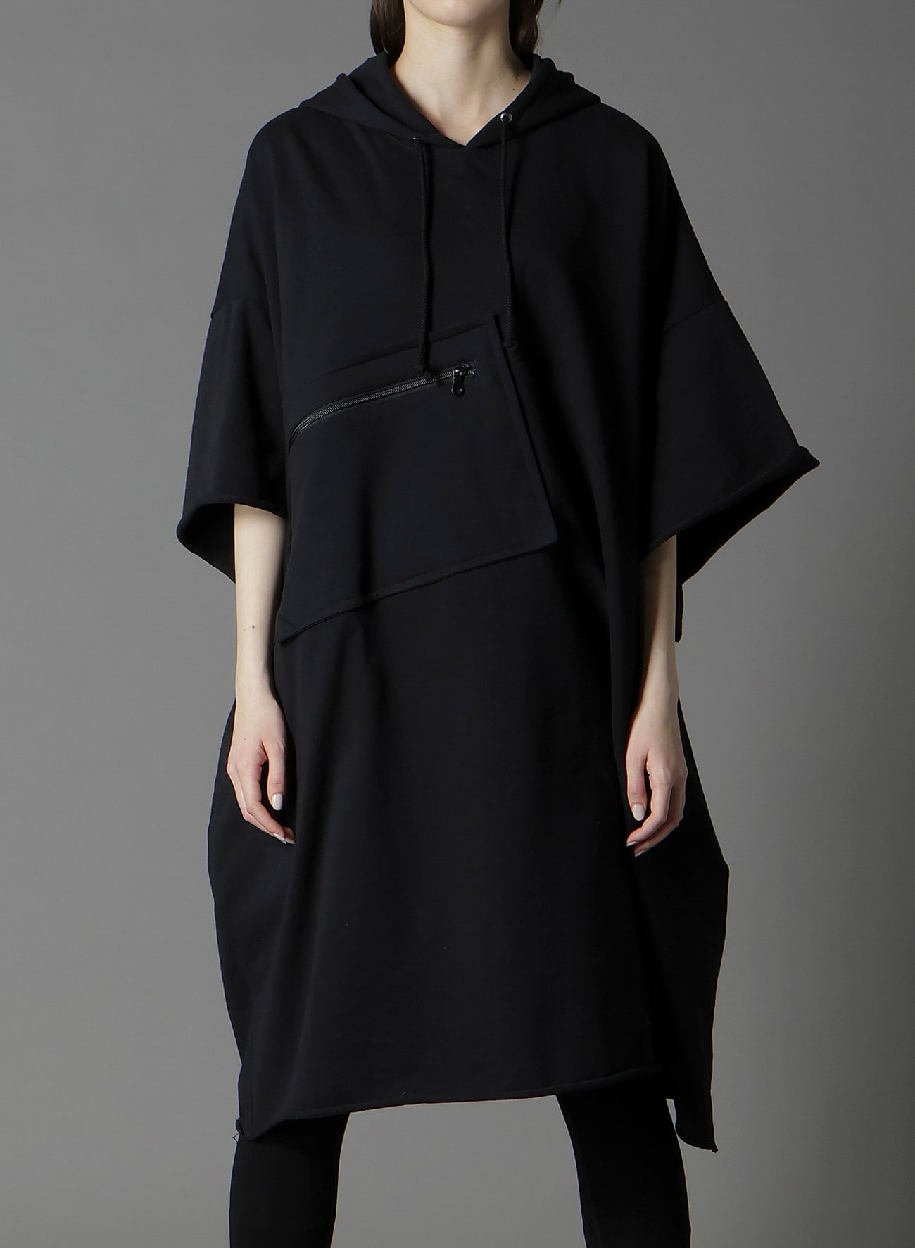 40/20 MINI FLEECE LONG HOODIE W/CHEST POCKET