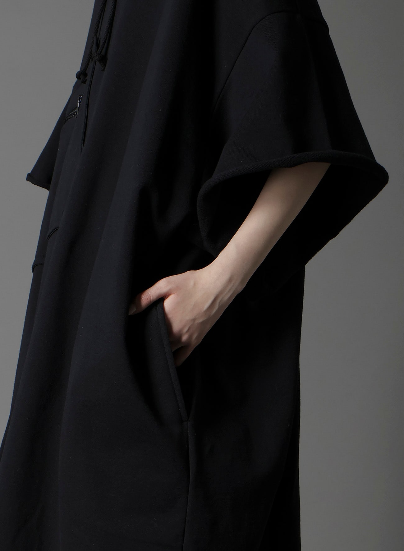 40/20 MINI FLEECE LONG HOODIE W/CHEST POCKET