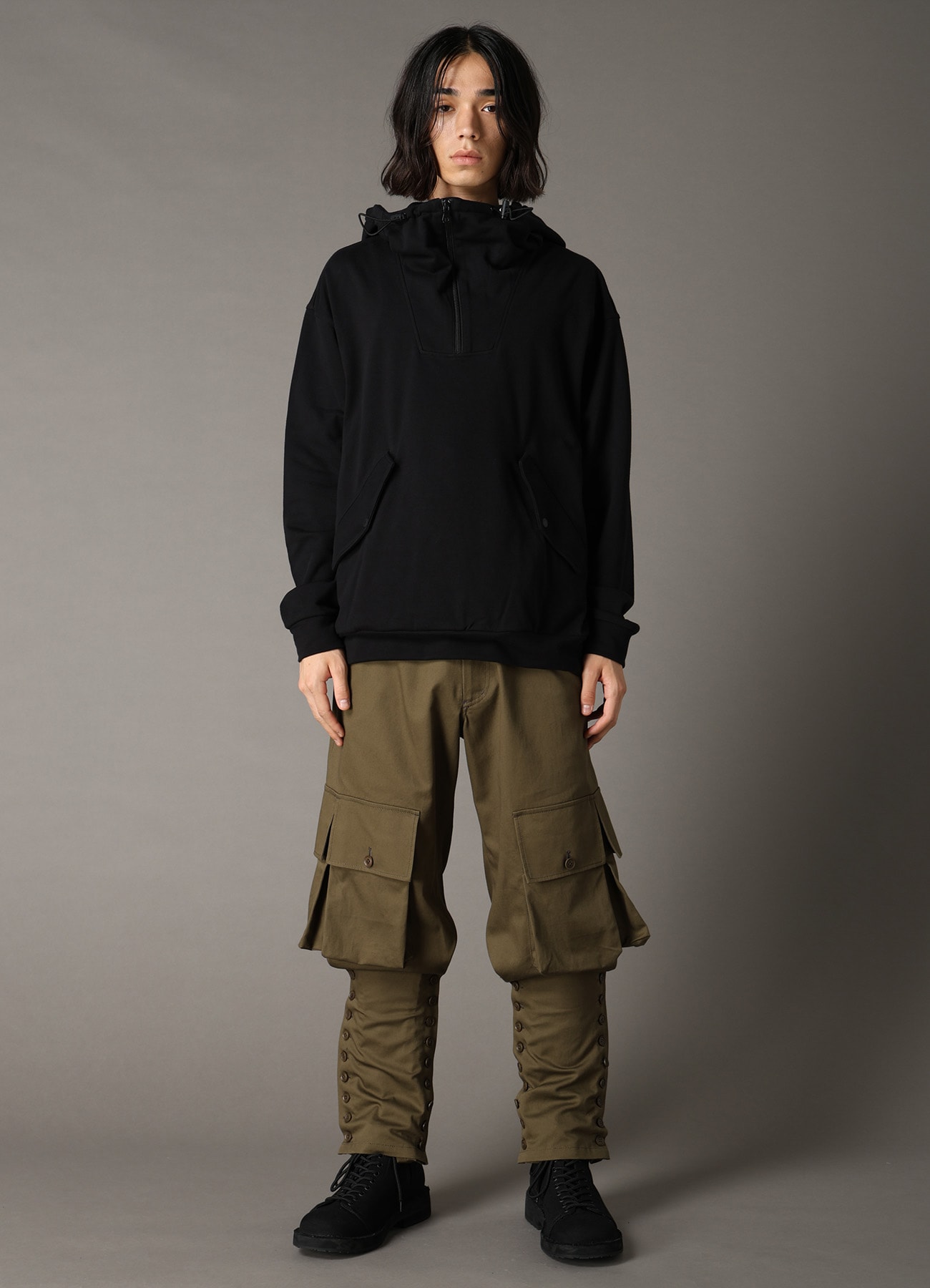 MINI FRENCH TERRY ANORAK HOODIE