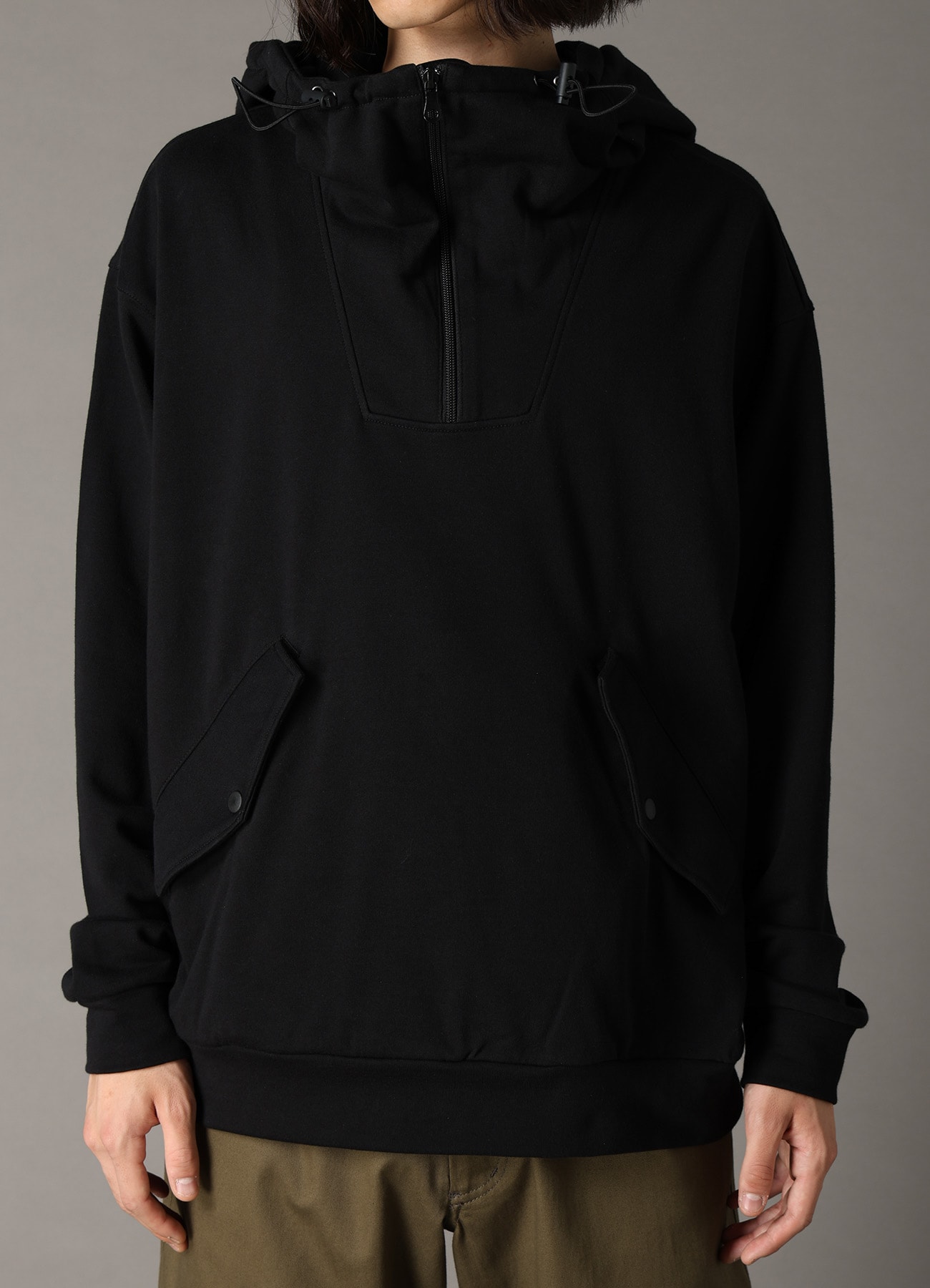 MINI FRENCH TERRY ANORAK HOODIE