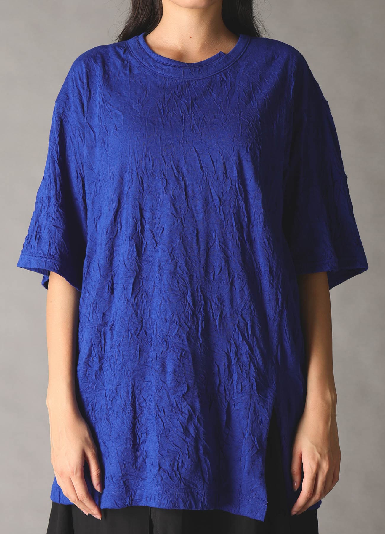 CATCH WASHER WRINKLE JERSEY MIX T-SHIRT