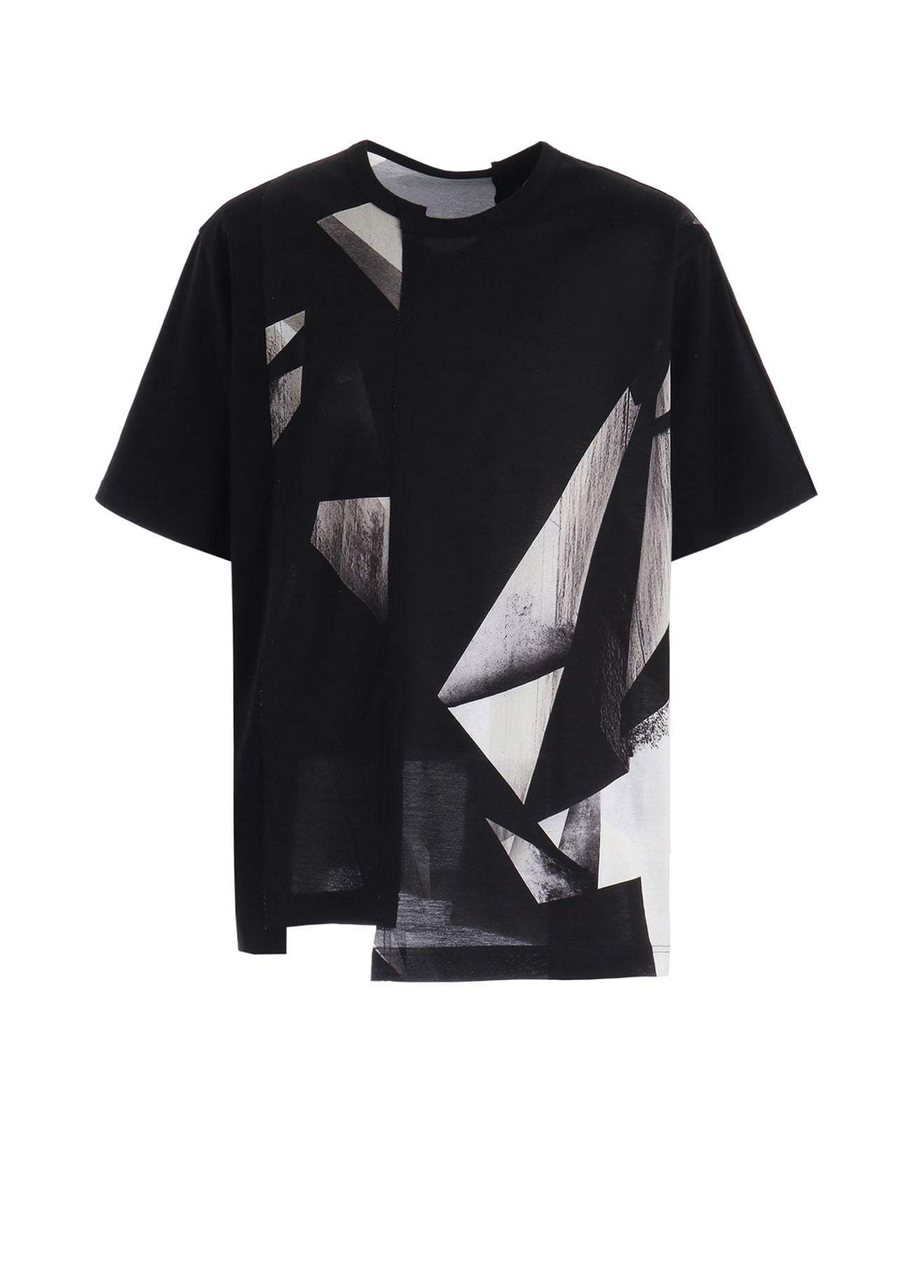 GEOMETRIC PRINT COTTON JERSEY SHORT SLEEVE T