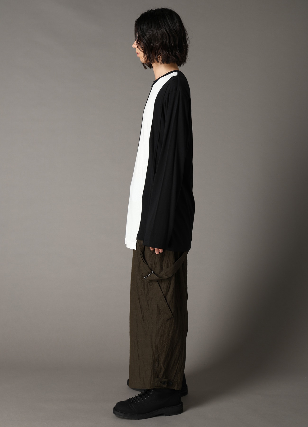 COMBINATION JERSEY LONG SLEEB T-SHIRT