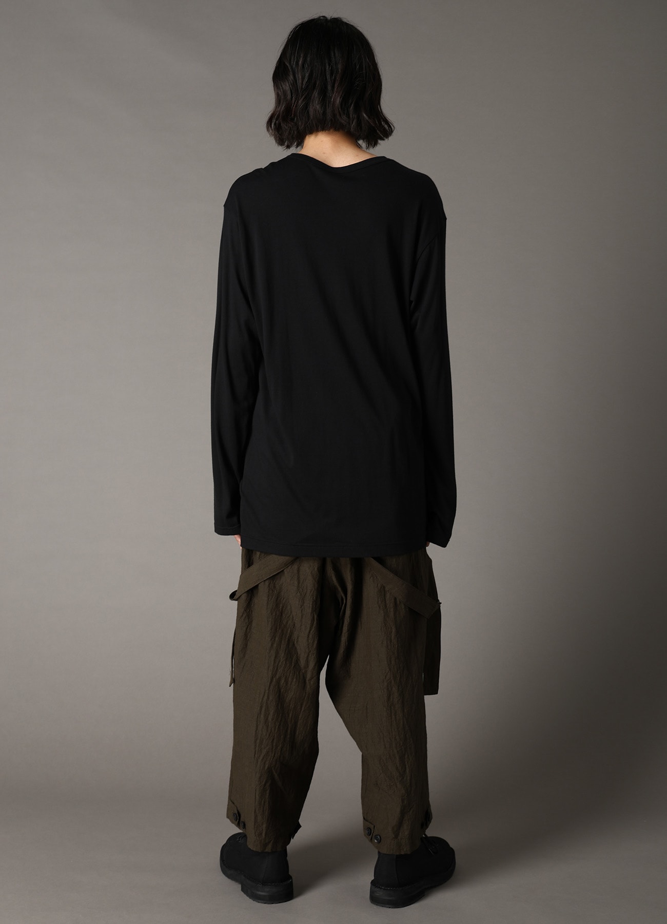 COMBINATION JERSEY LONG SLEEB T-SHIRT