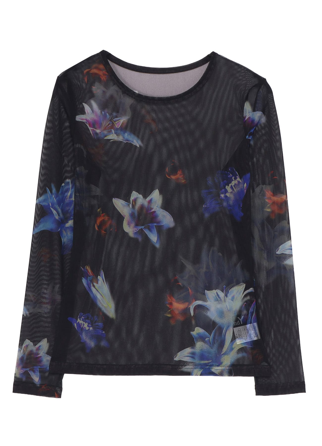 【1/16 10:00 Release】LILY PATTERN SOFT TULLE LONG SLEEVE T