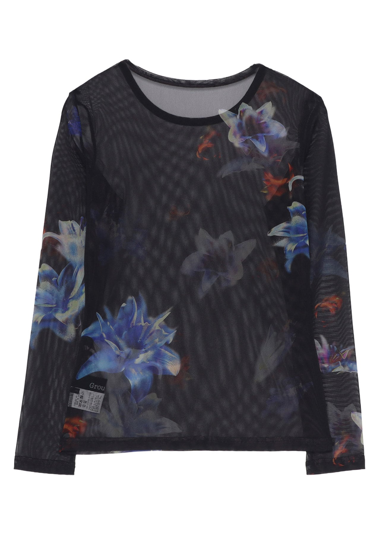 【1/16 10:00 Release】LILY PATTERN SOFT TULLE LONG SLEEVE T