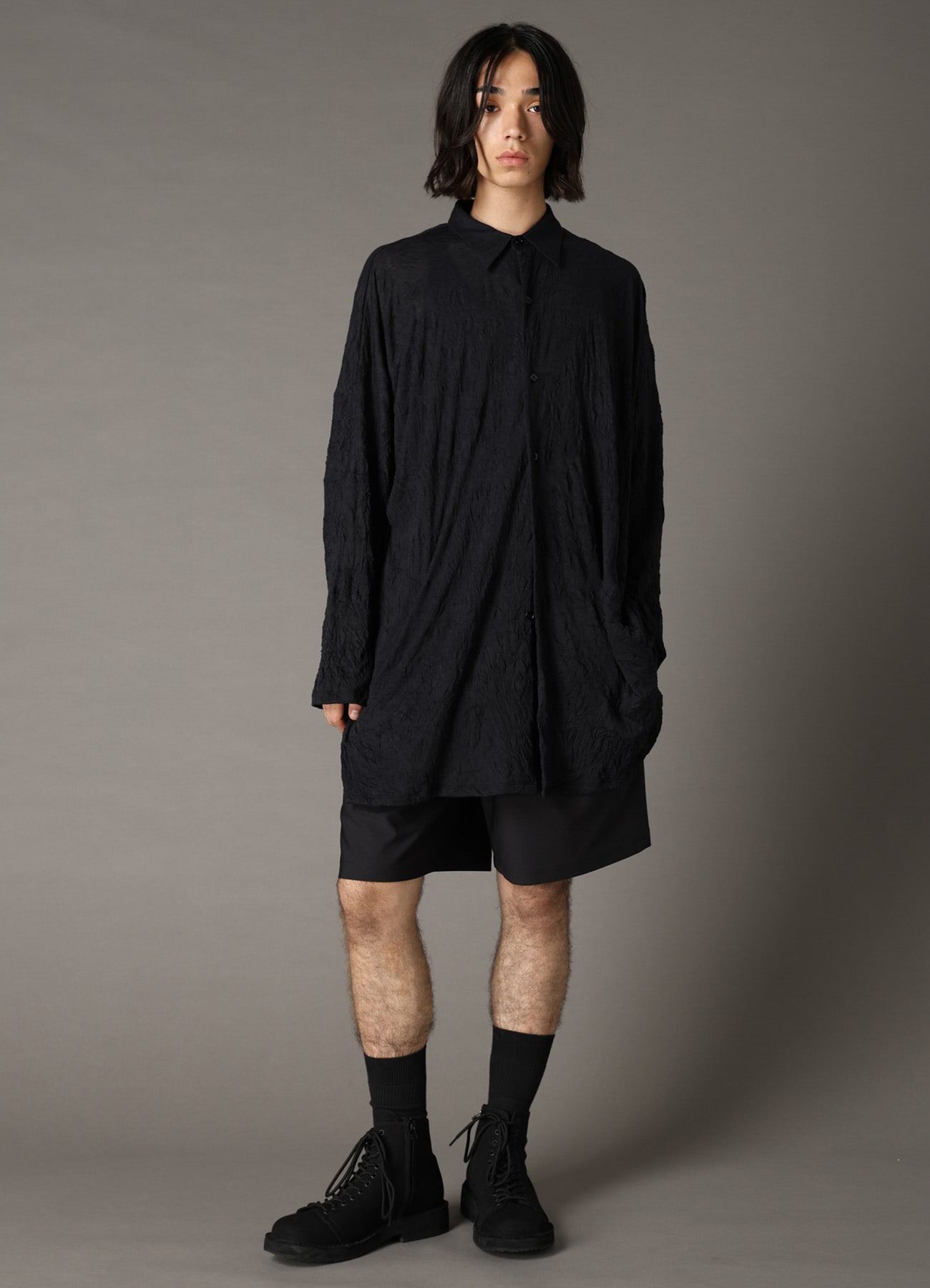 T/C WASHER JERSEY FRONT BUTTON SHIRT