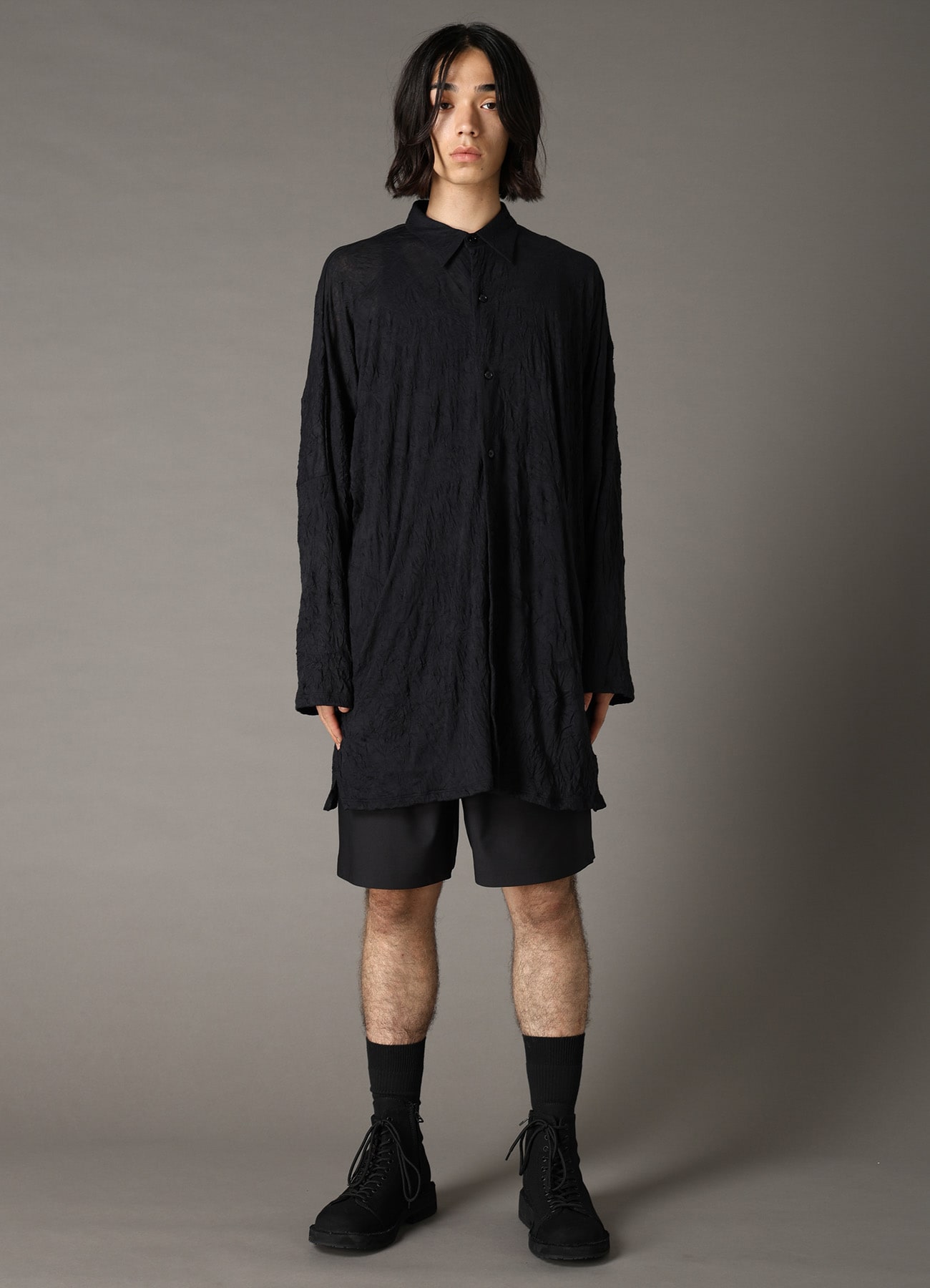 T/C WASHER JERSEY FRONT BUTTON SHIRT