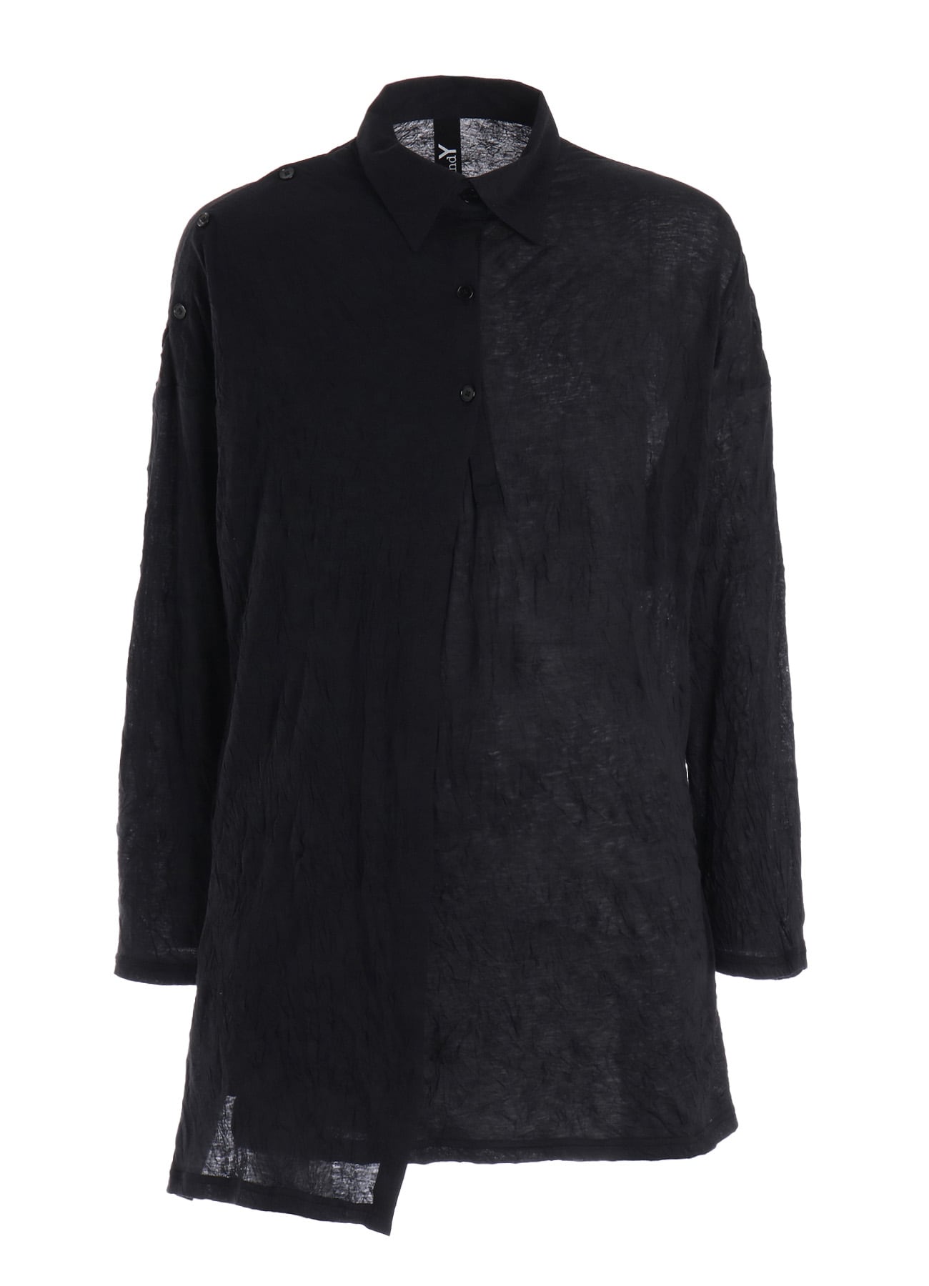 T/C WASHER JERSEY FRONT DRAPE SHIRT