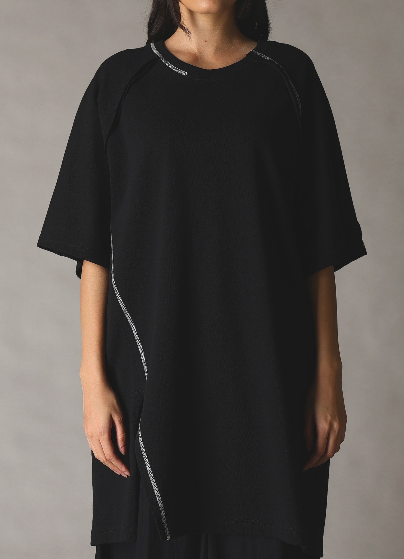 SLUB JERSEY RAGLAN SHORT-SLEEVE T-SHIRT