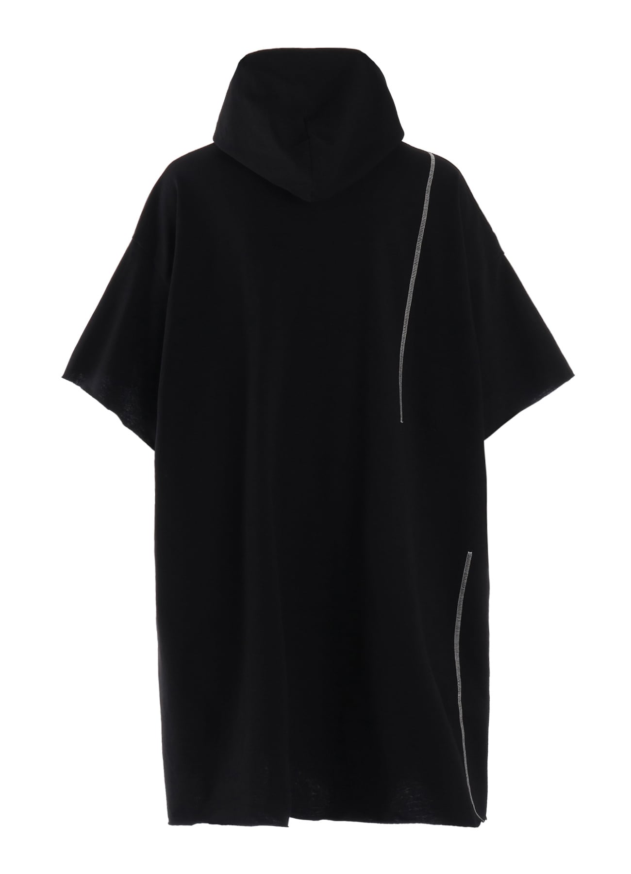 SLUB JERSEY LONG HOODIE WITH CHEST POCKET