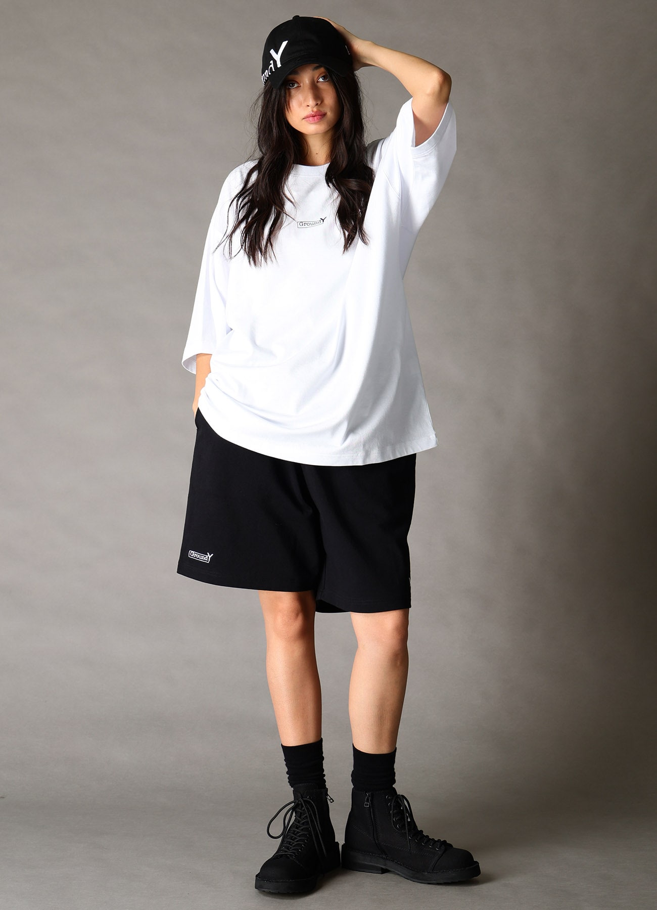 Ground Y×NEW ERA Ground Y BOX LOGO SHORT SLEEVE T