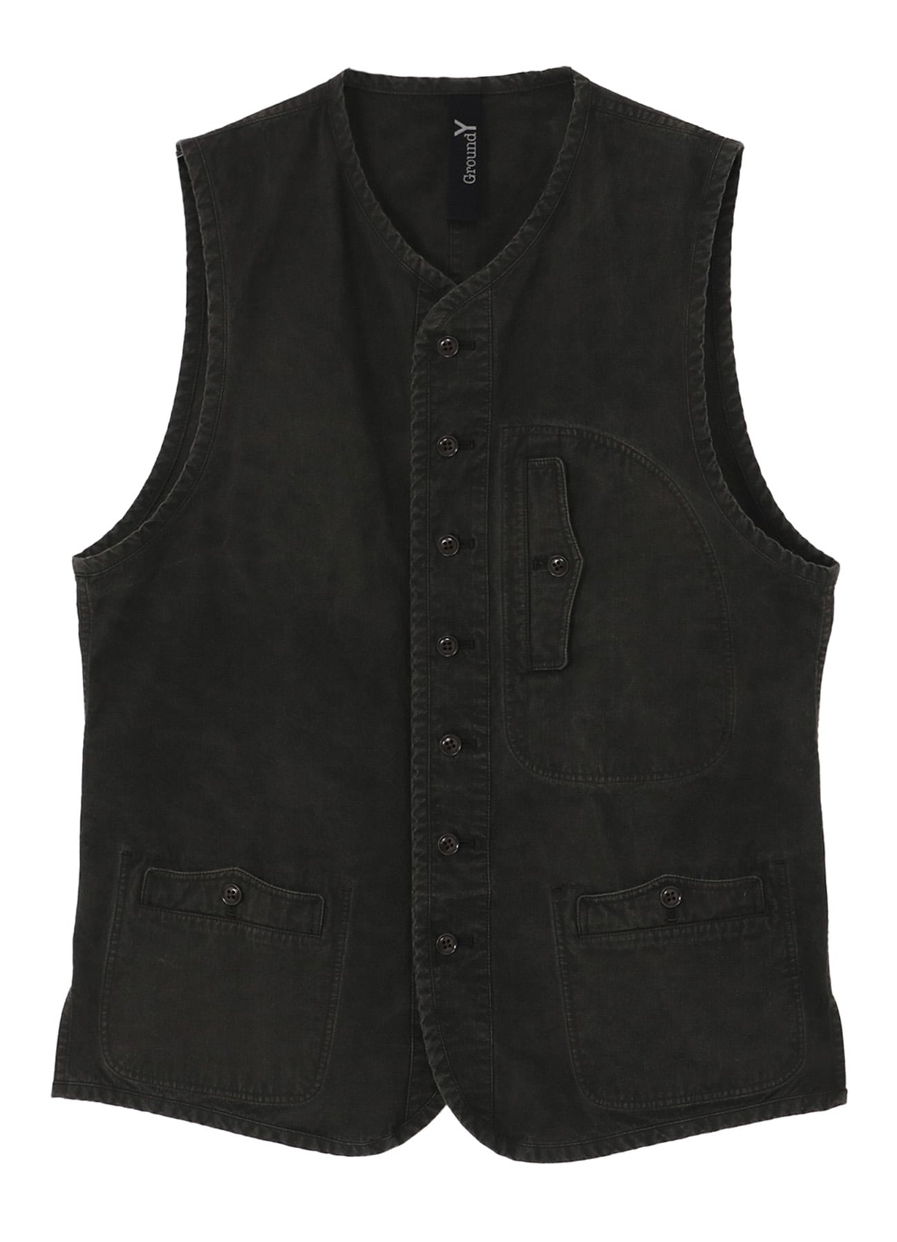 COTTON RIP PRODUCT PIGMENT DYED PIPING VEST