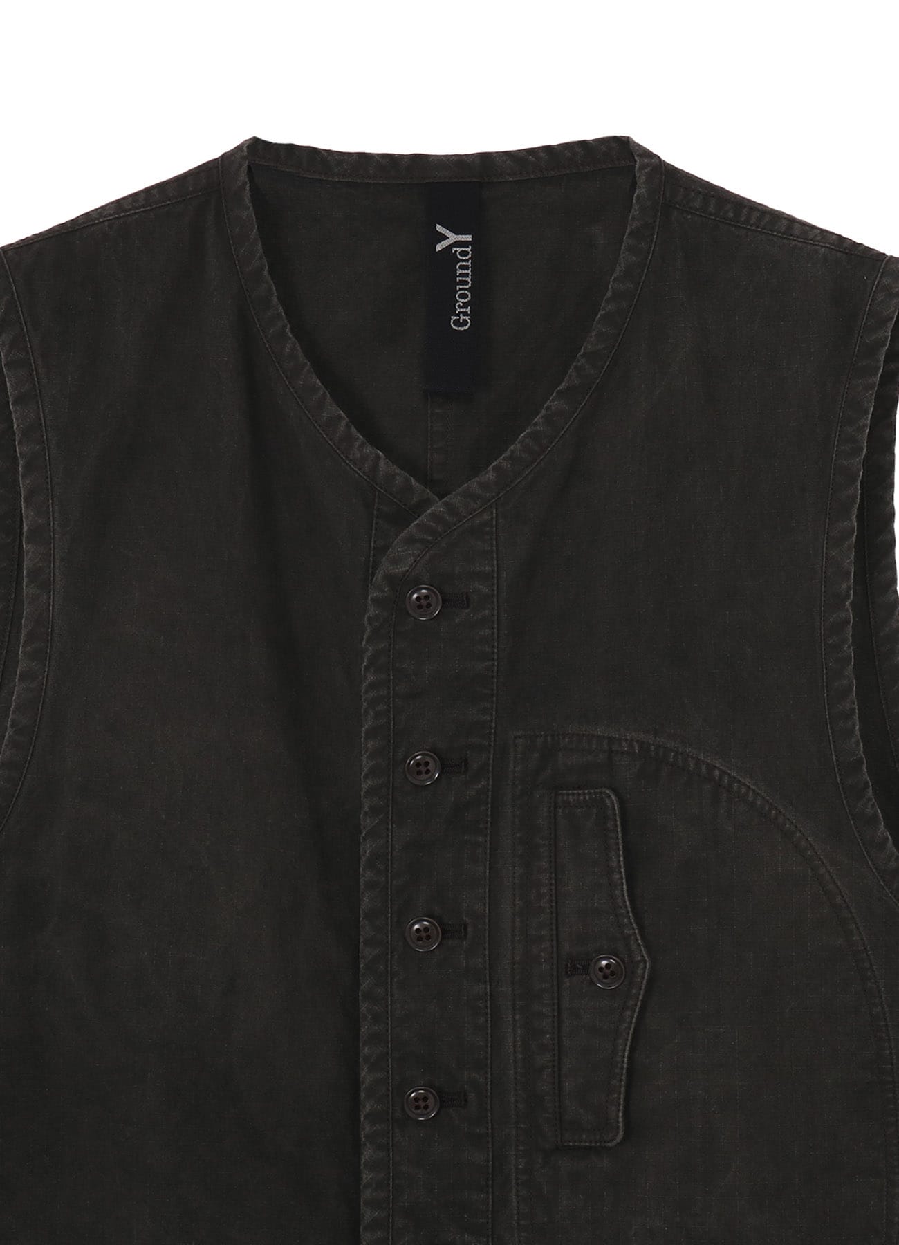 COTTON RIP PRODUCT PIGMENT DYED PIPING VEST