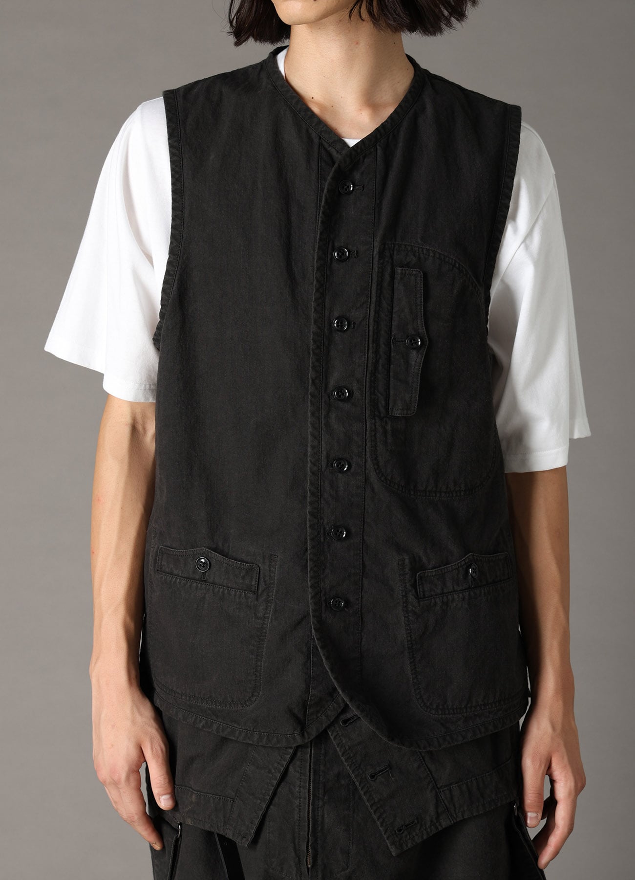 COTTON RIP PRODUCT PIGMENT DYED PIPING VEST