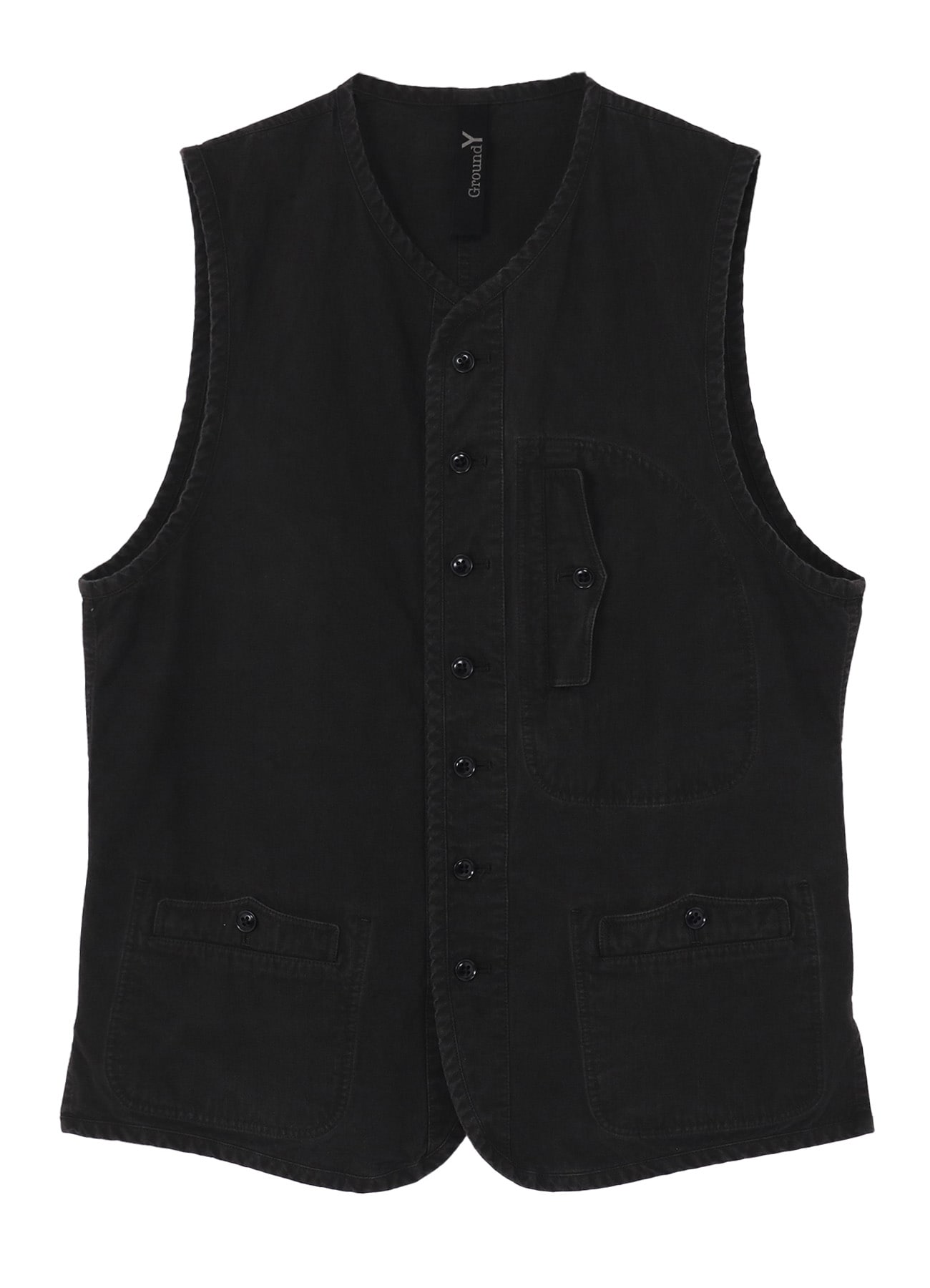 COTTON RIP PRODUCT PIGMENT DYED PIPING VEST