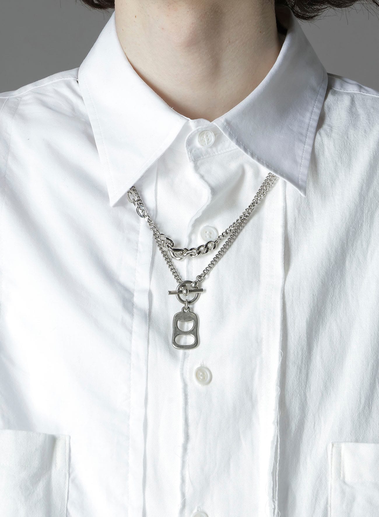 BRASS MIXED CHAIN NECKLACE