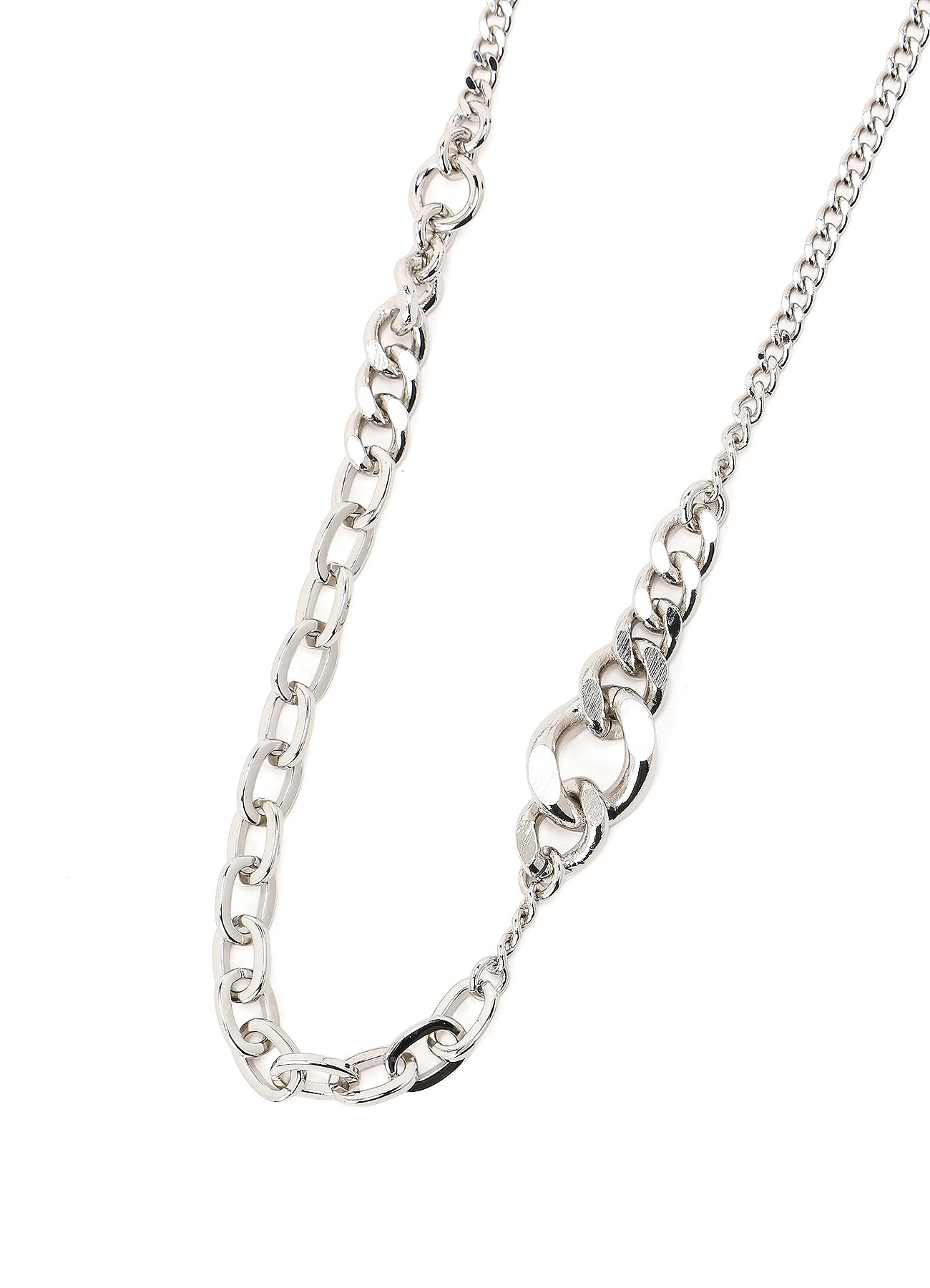 BRASS MIXED CHAIN NECKLACE
