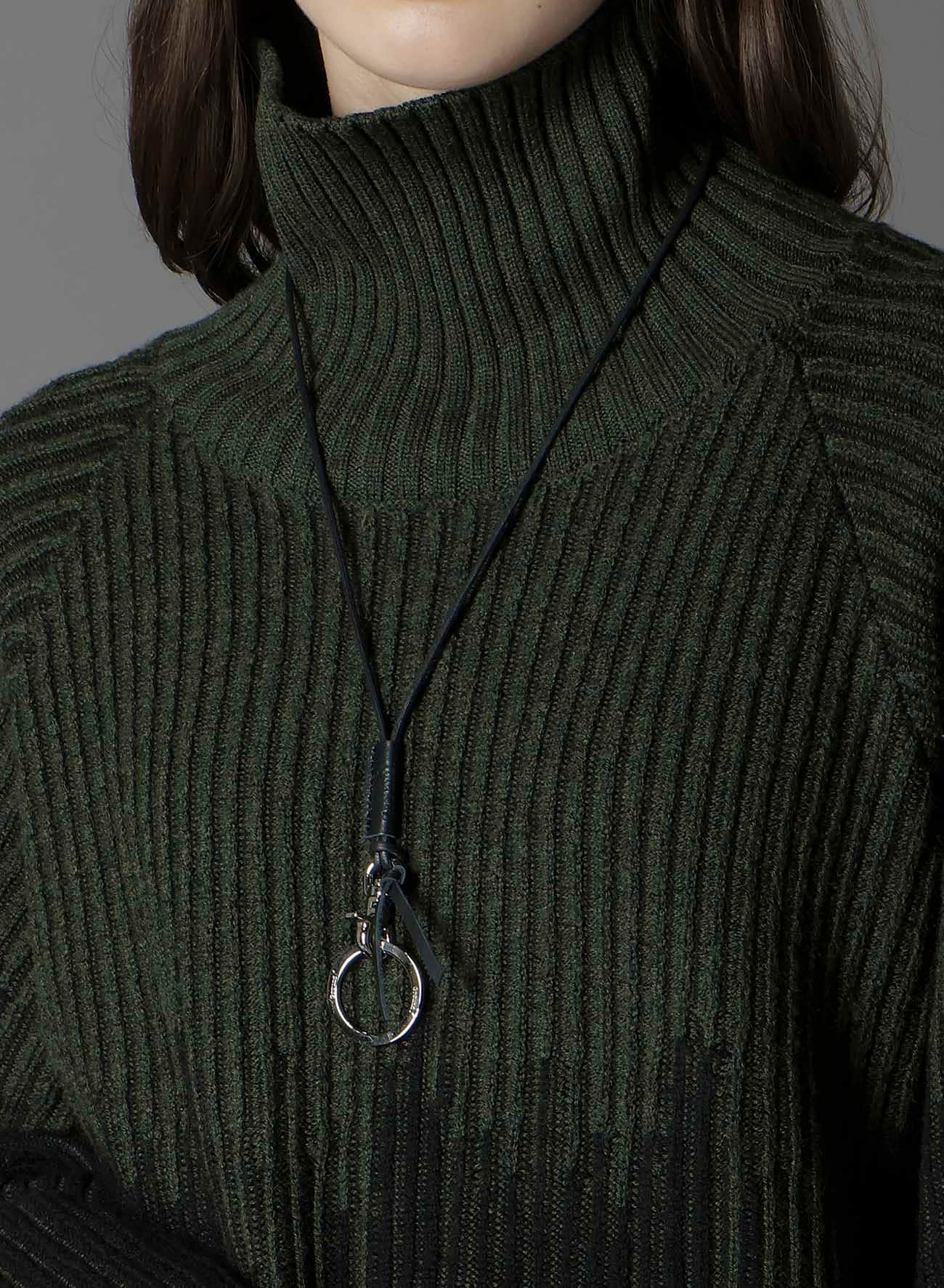 BRASS GLASS HOLDER NECKLACE