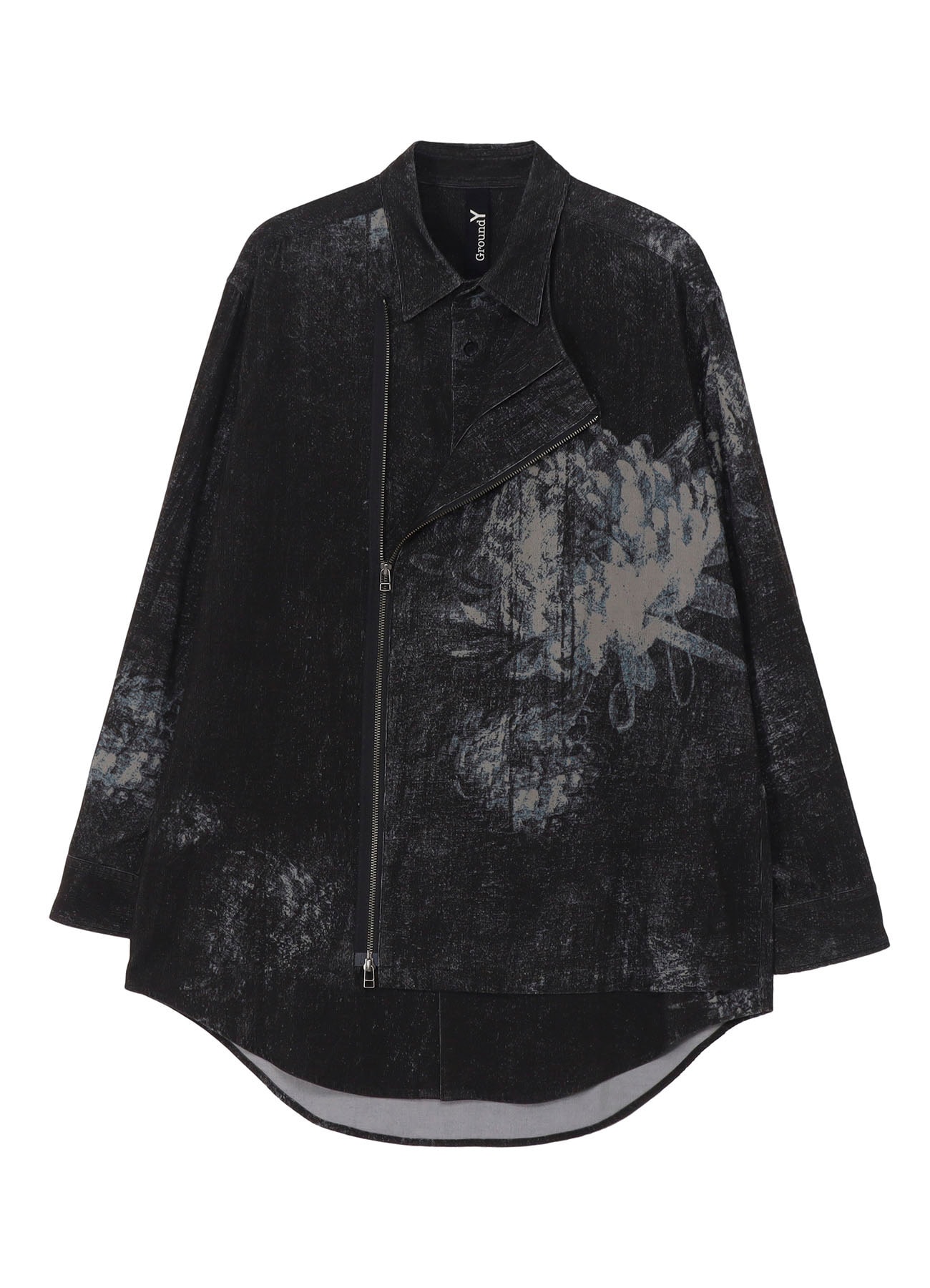 NARROW RIBS CORDUROY OPEN ZIP STANDARD BIG SHIRT