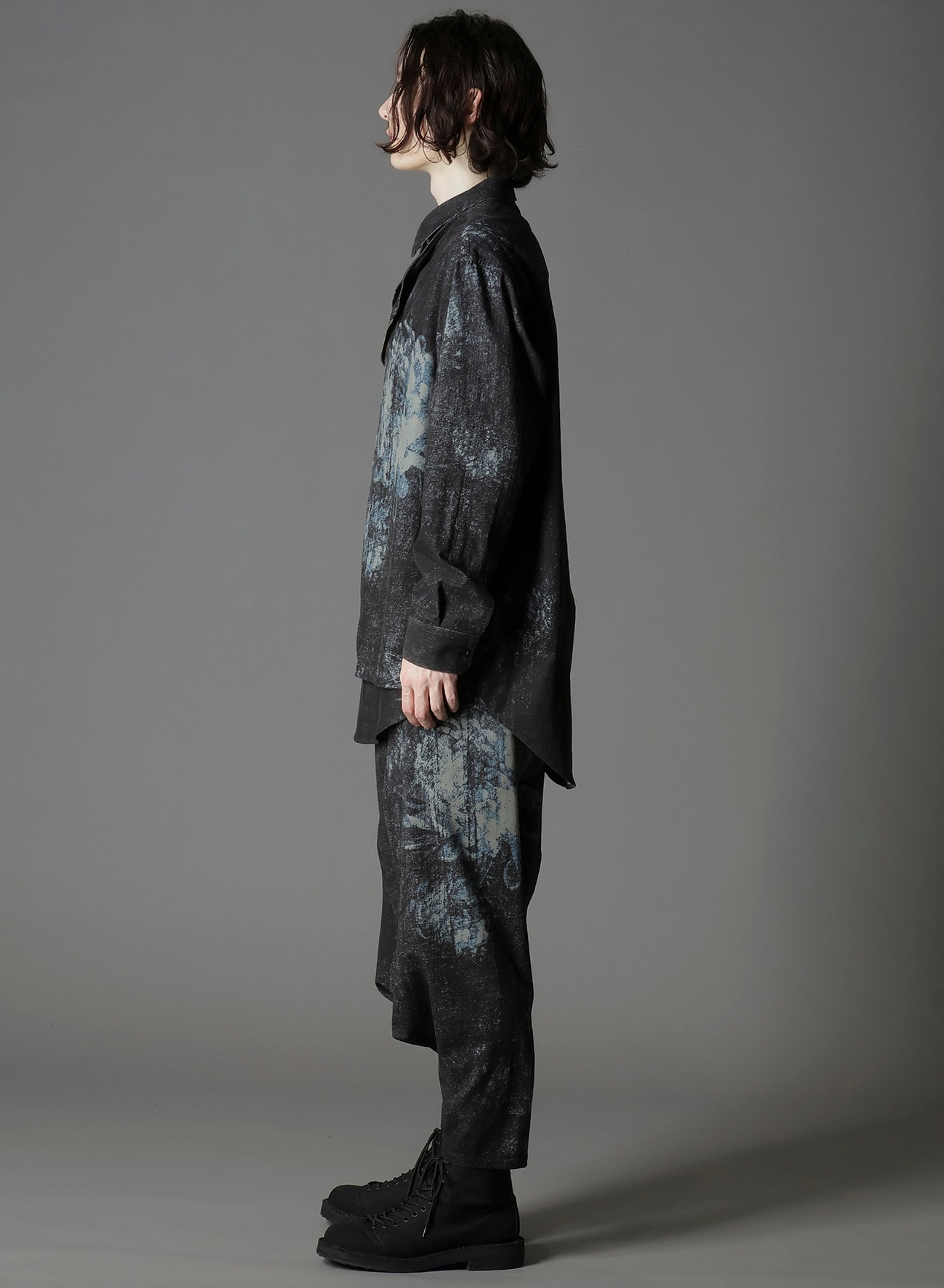 NARROW RIBS CORDUROY OPEN ZIP STANDARD BIG SHIRT