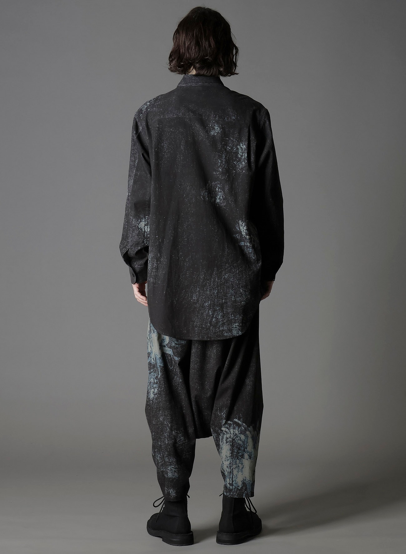 NARROW RIBS CORDUROY OPEN ZIP STANDARD BIG SHIRT