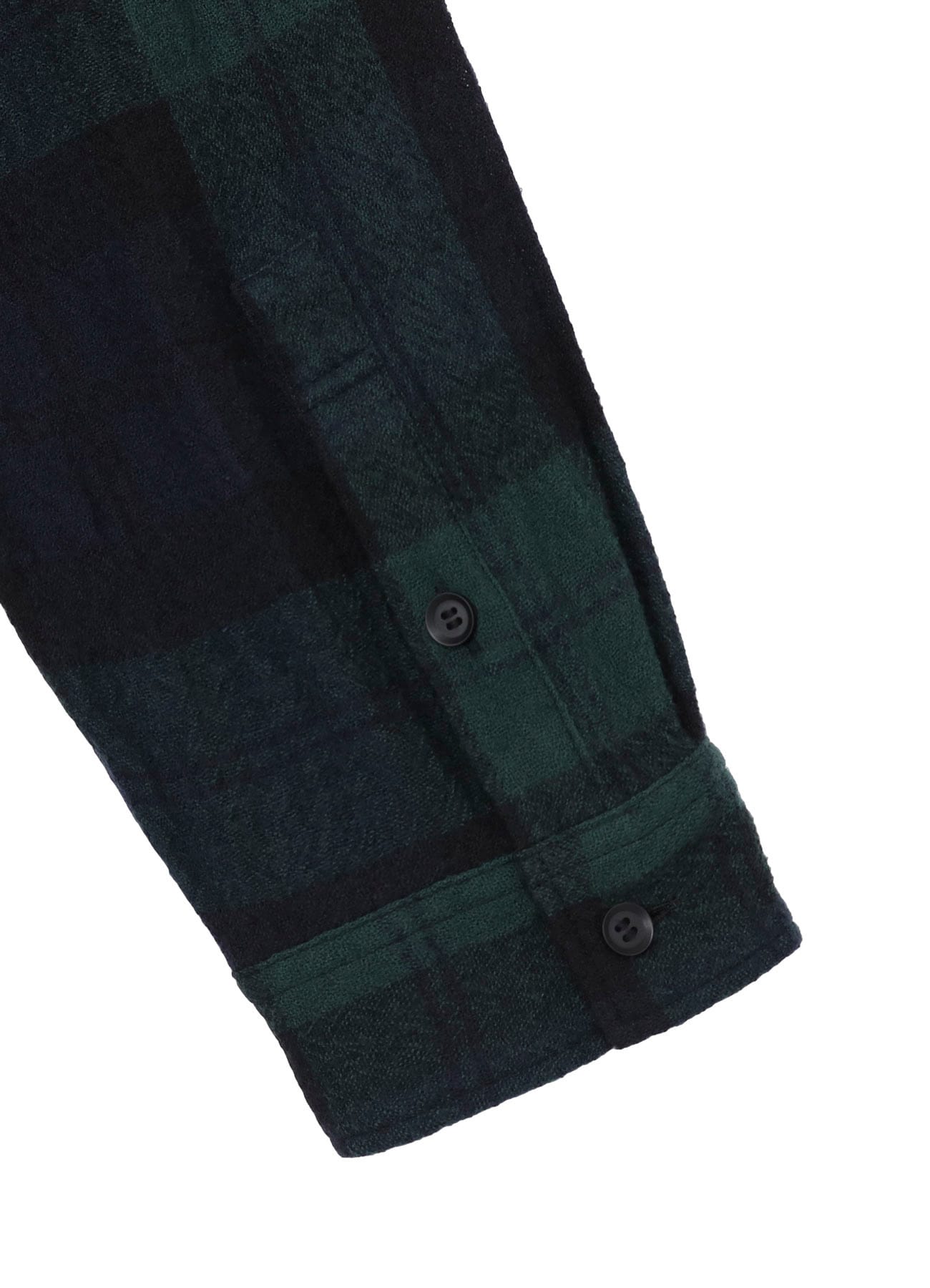 BIG REFINE PLAID LONG SHIRT W/WAIST POCKET