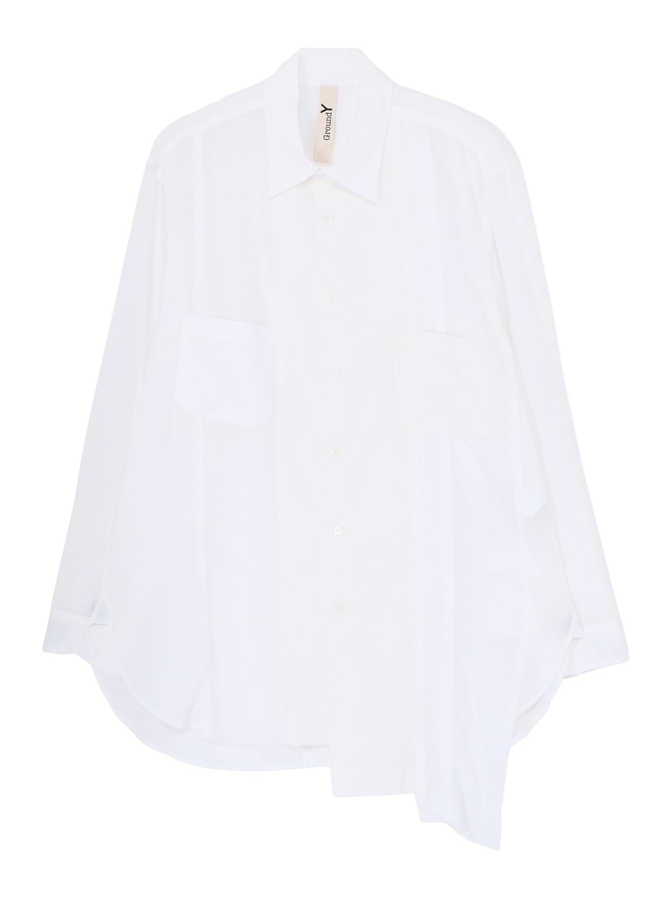 SWITCHING MATERIAL FRONT PANAL STANDARD WHITE SHIRT(FREE