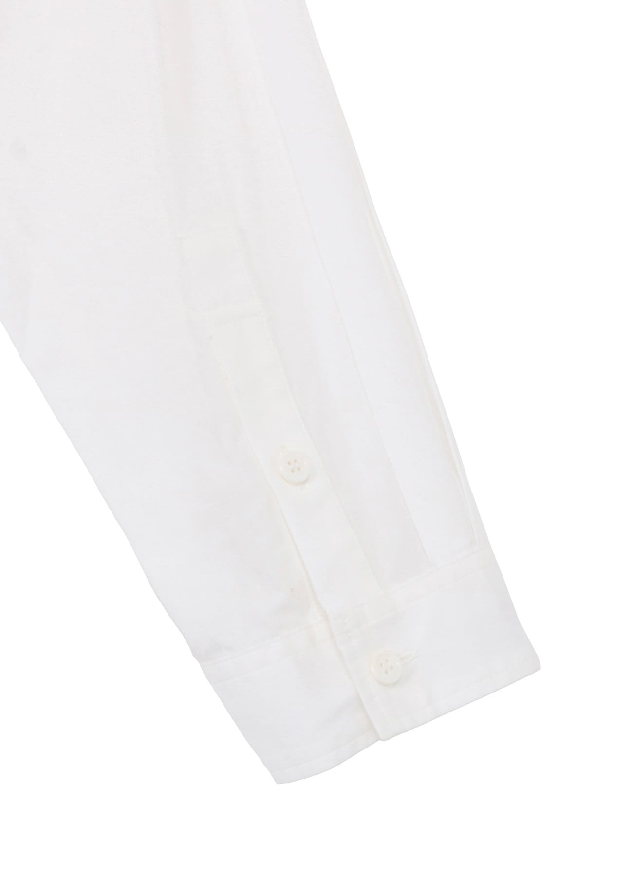 SWITCHING MATERIAL PATCHWORK WHITE SHIRT